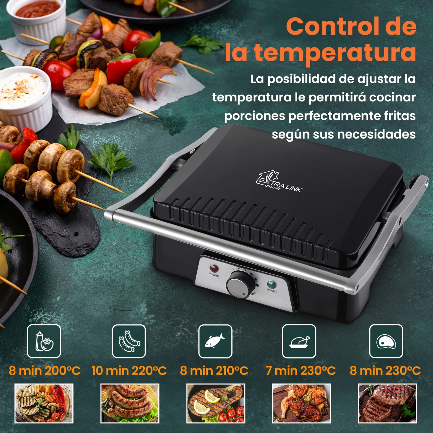 PARILLA ELÉCTRICA EXTRALINK SJ-36