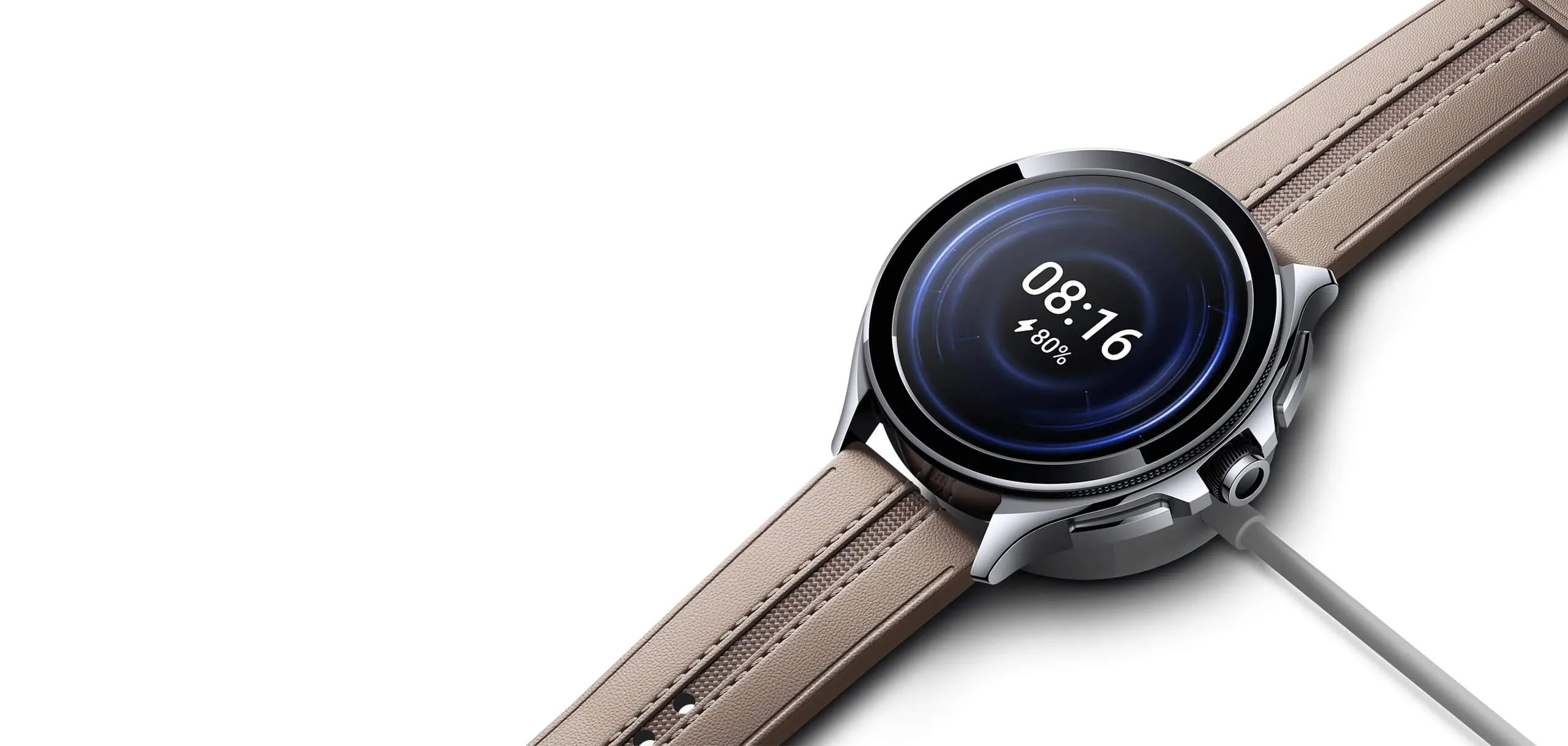 XIAOMI WATCH 2 PRO - 4G LTE CAIXA PRATEADA COM BRACELETE EM PELE CASTANHA, M2233W1