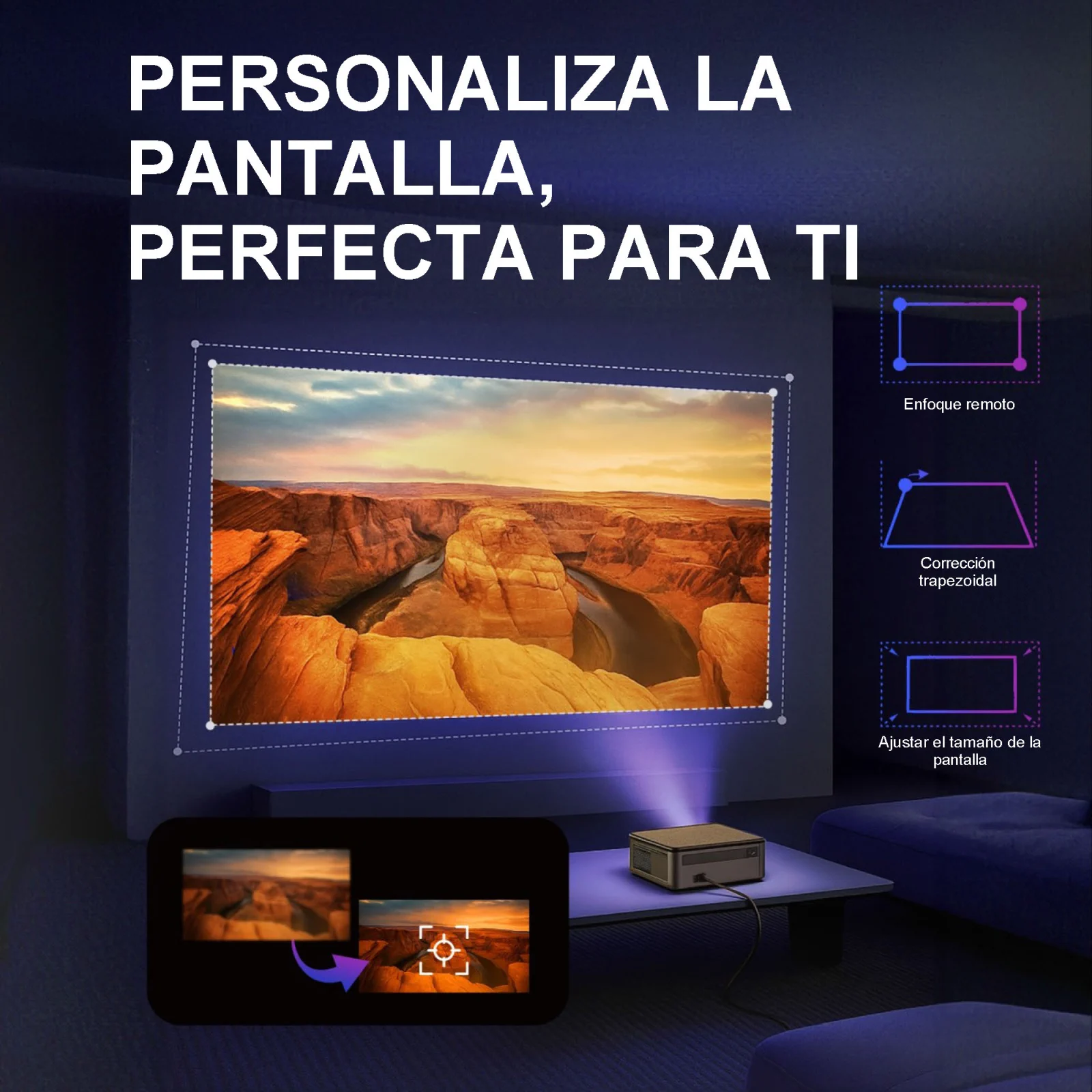 proyector extralink vision pro para visualización en pantalla