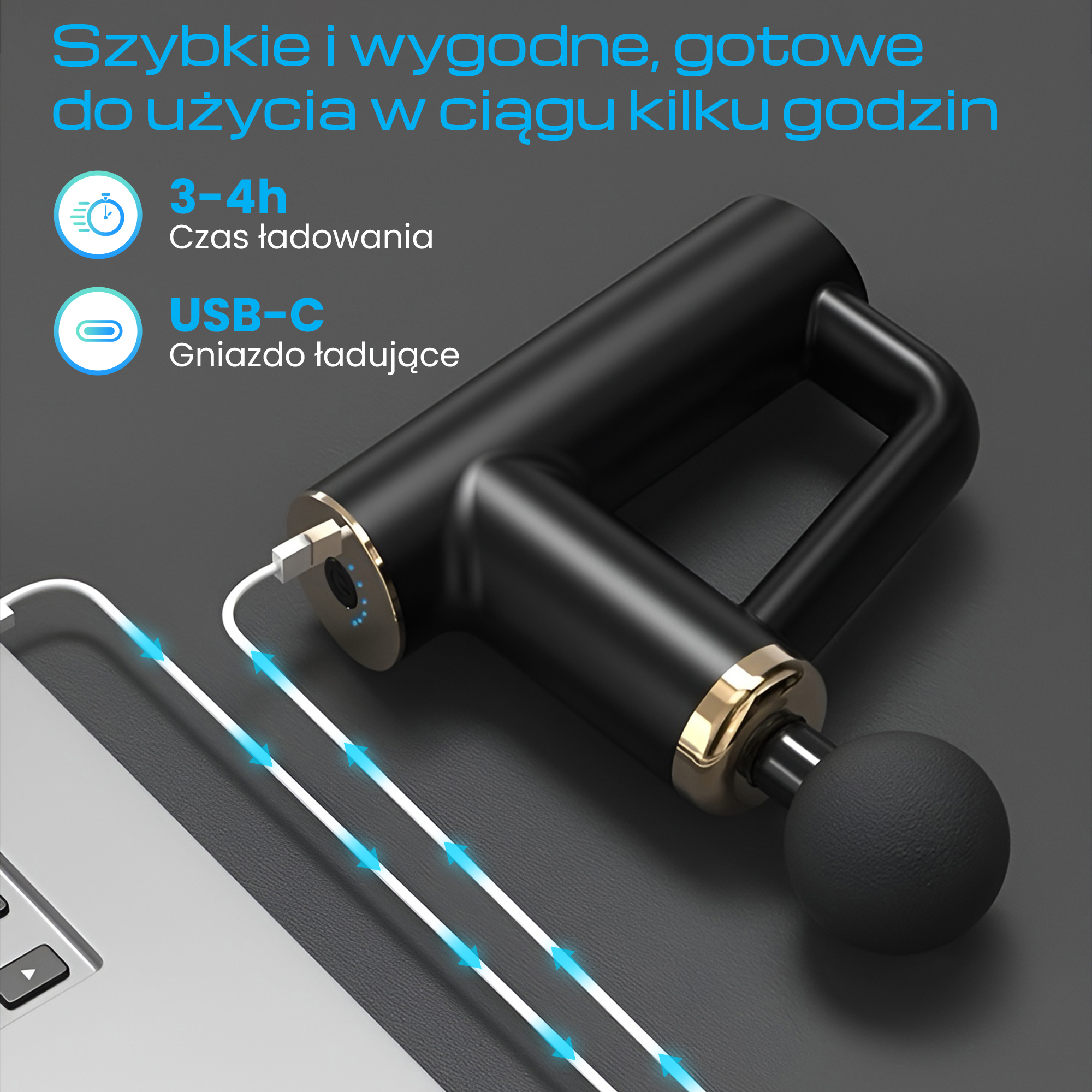 EXTRALINK MASSAGE GUN MINI BLACK