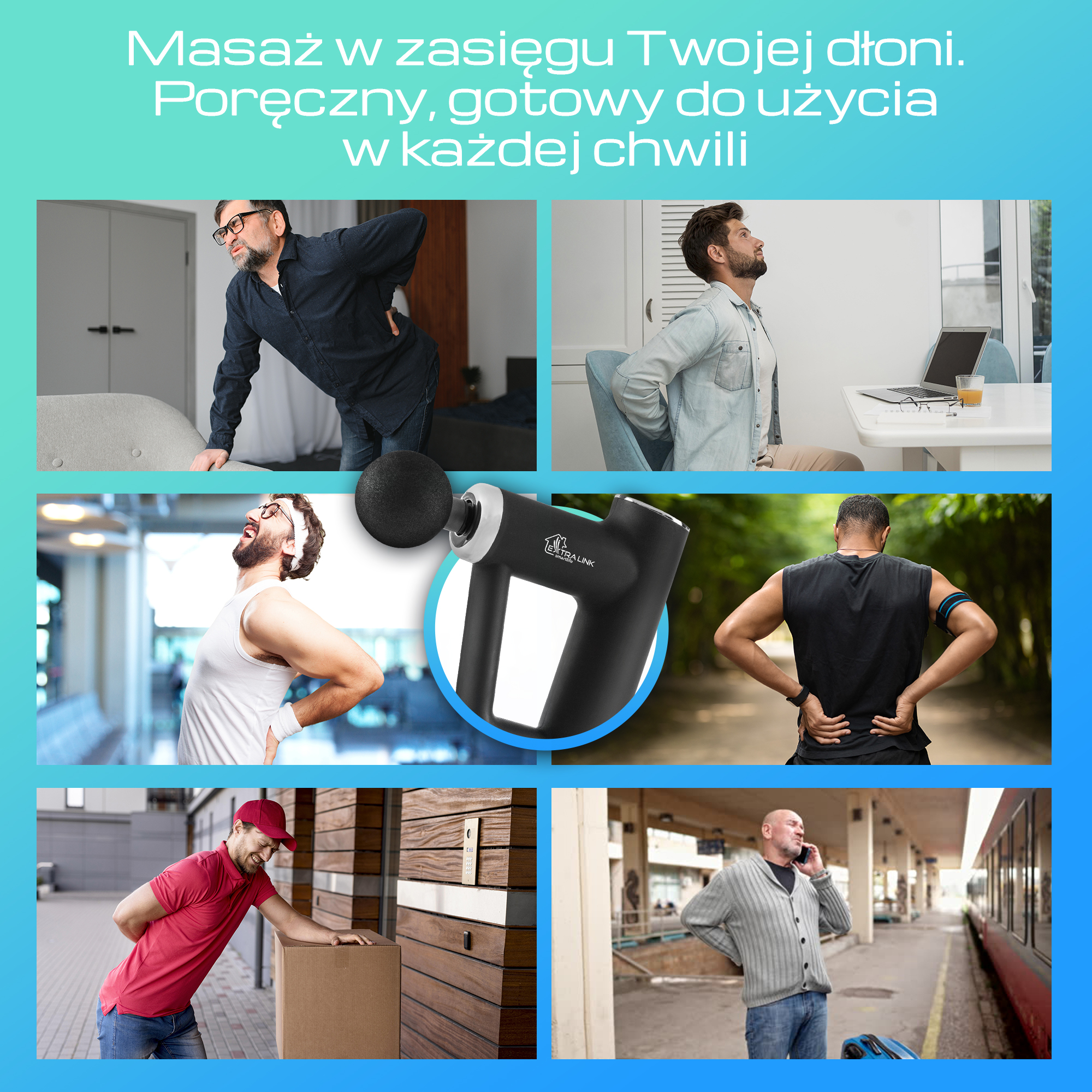 EXTRALINK MASSAGE GUN MINI BLACK