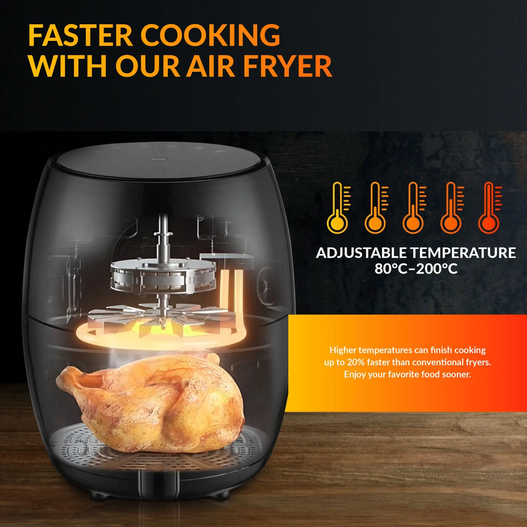EXTRALINK HOME AIR FRYER 2L EU SJ-200