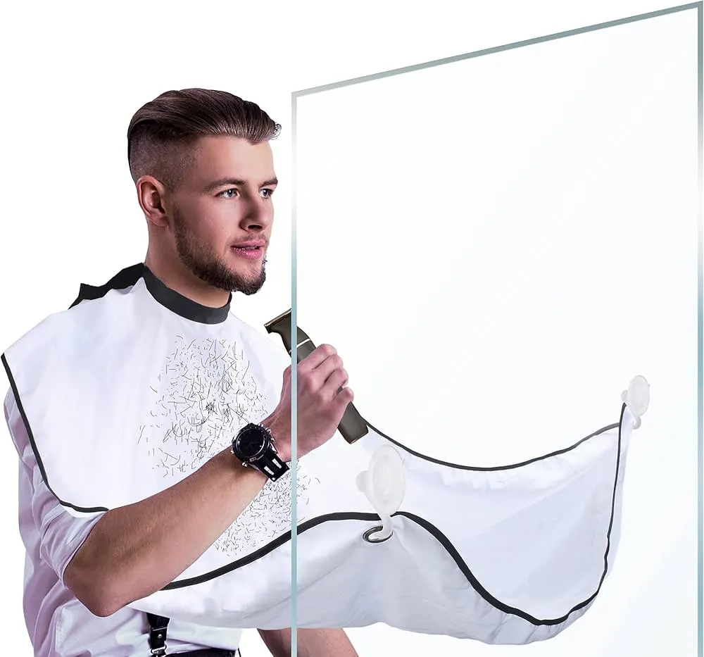 EXTRALINK BEARD SHAVING CAPE WHITE