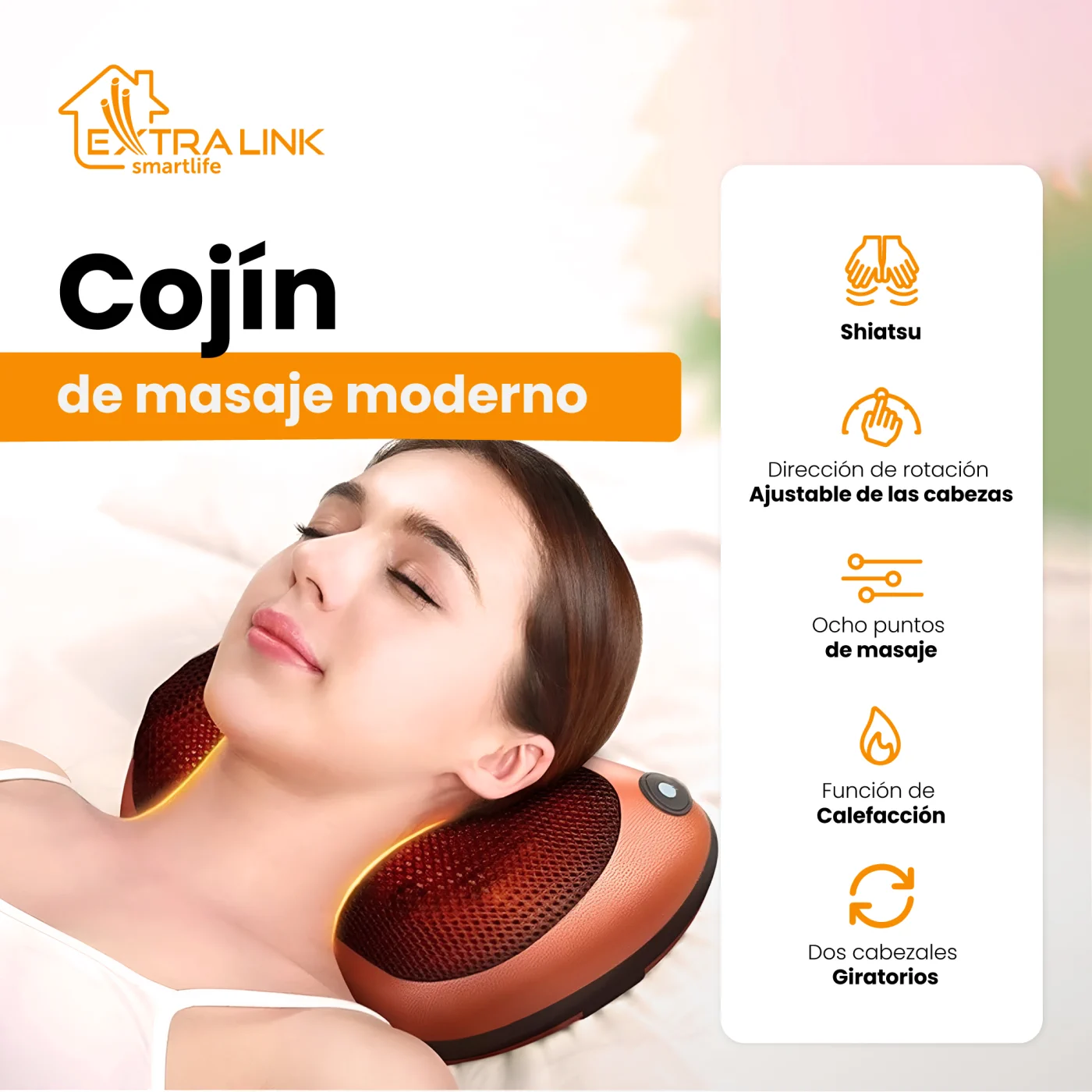 EXTRALINK SMARTLIFE ALMOHADA DE MASAJE