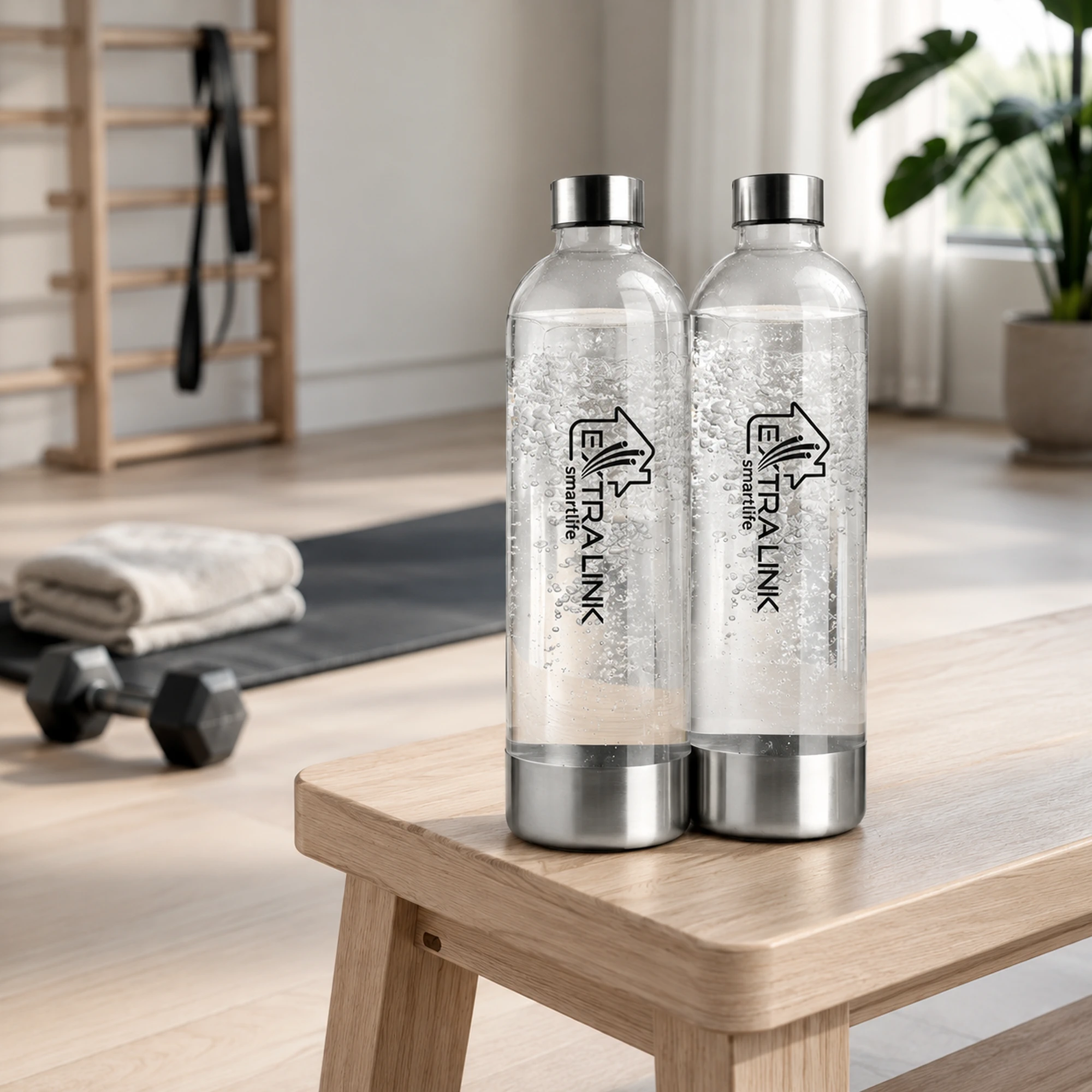 Botellas Extralink Hydrospark preparadas para el entrenamiento