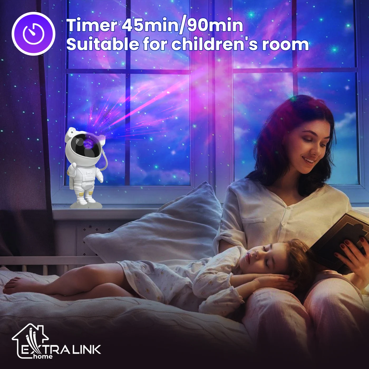EXTRALINK HOME ASTRONAUTA PROJEKTOR GWIAZD 01 ROW