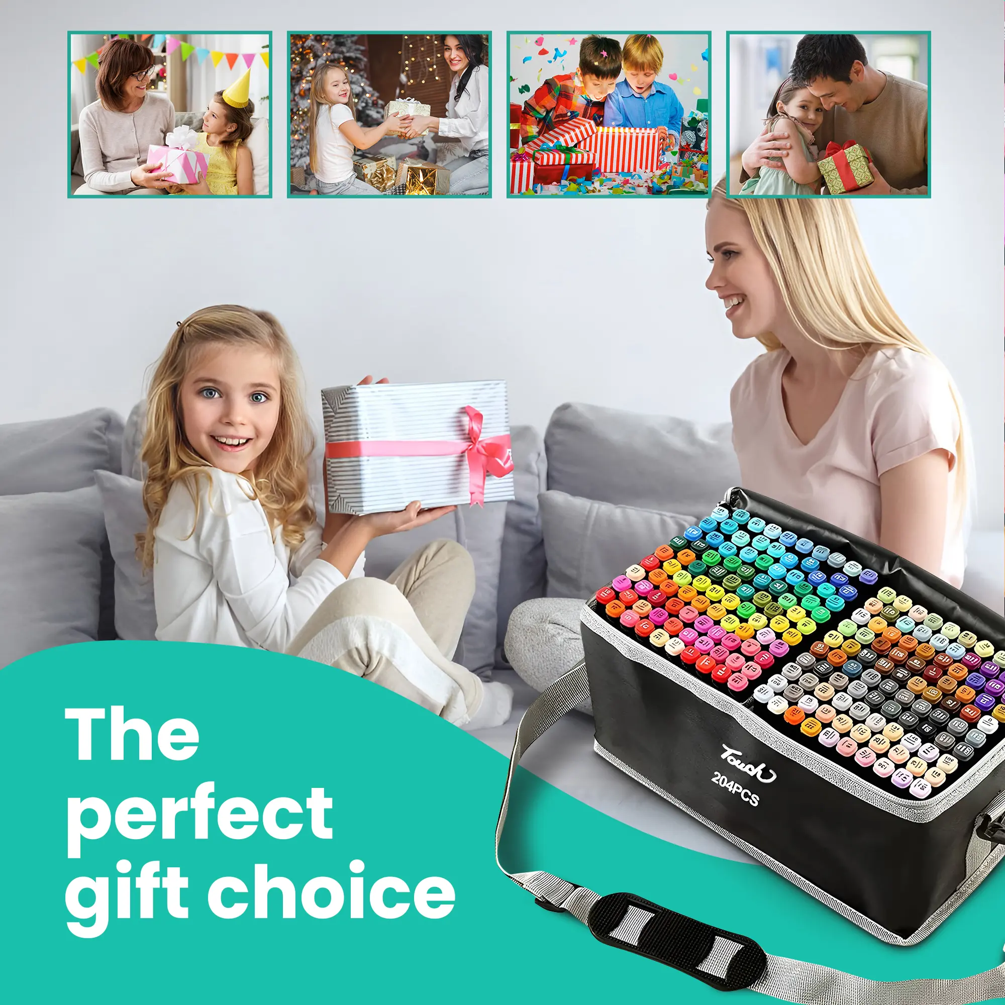 EXTRALINK ZESTAW MARKERÓW ALKOHOLOWYCH 204SZT