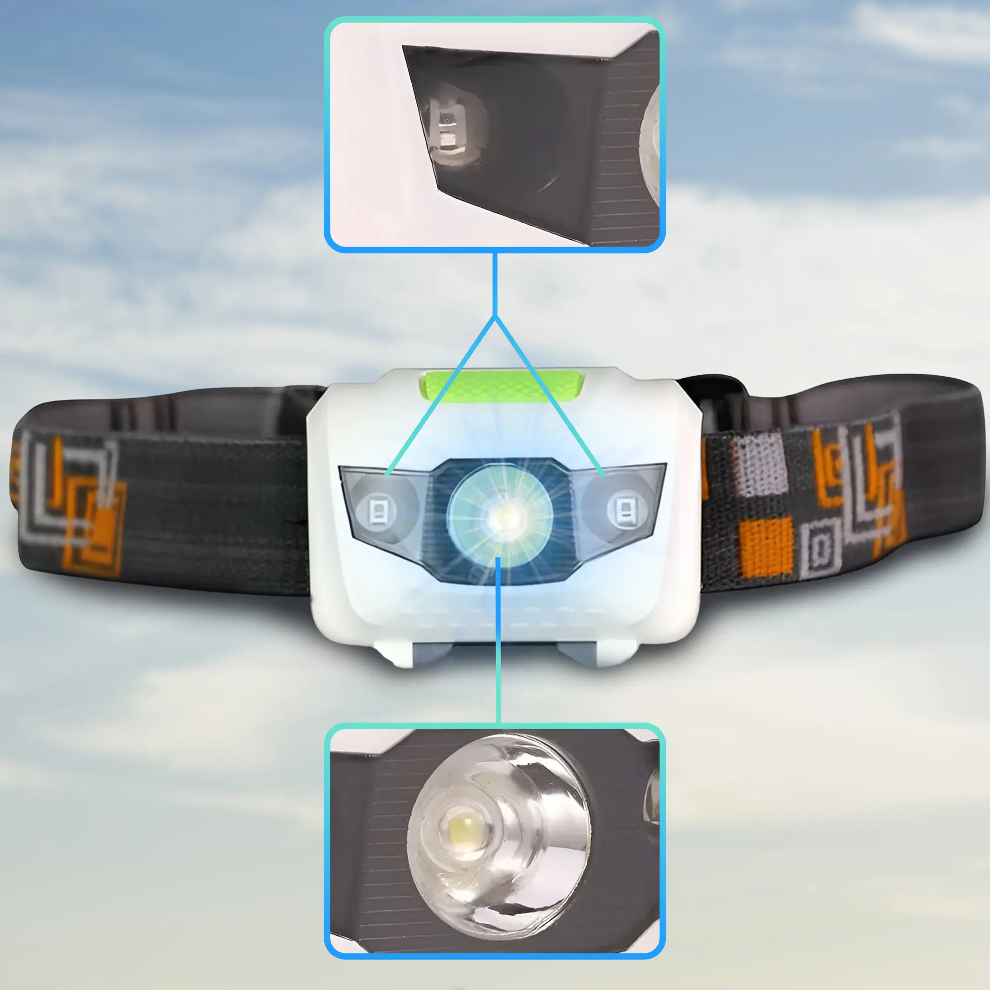 EXTRALINK SMARTLIFE HEADLIGHT LED TORCH EFL-001 NJORD