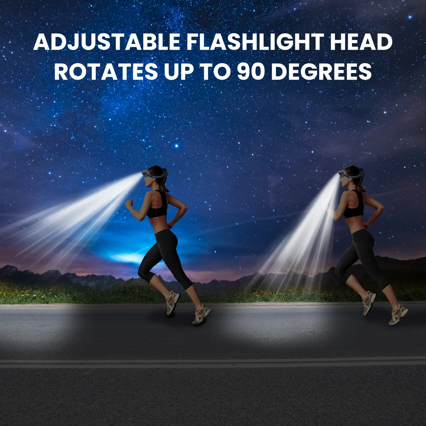 EXTRALINK SMARTLIFE HEADLIGHT LED TORCH EFL-057 CURLS USB-PORT