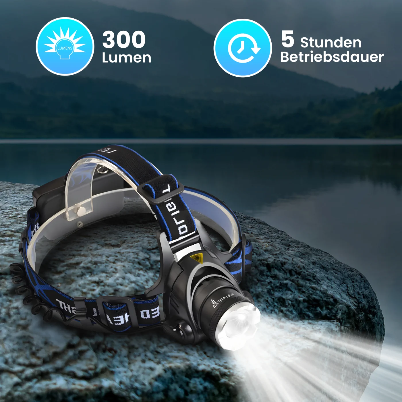 EXTRALINK SMARTLIFE SCHEINWERFER LED TASCHENLAMPE EFL-057 CURLS USB-PORT