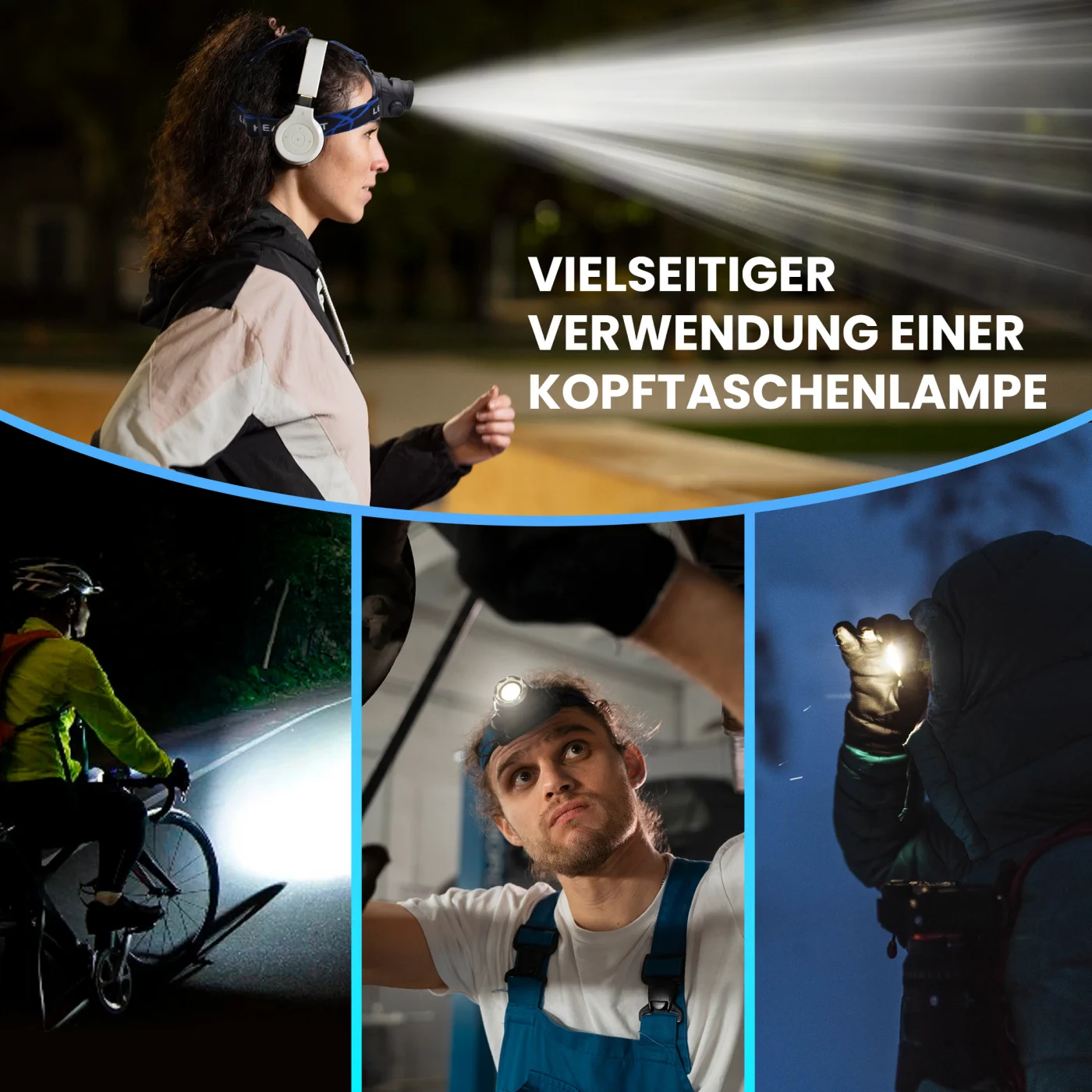 EXTRALINK SMARTLIFE SCHEINWERFER LED TASCHENLAMPE EFL-057 CURLS USB-PORT