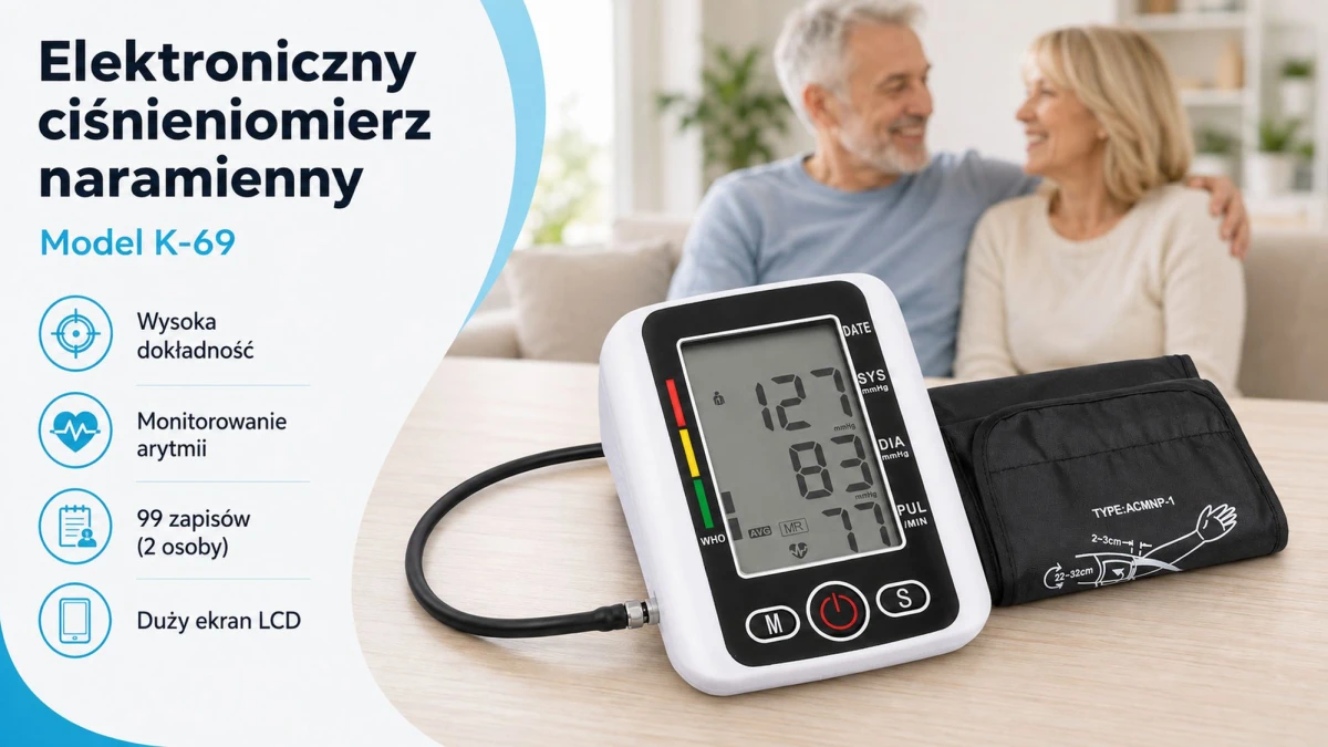 Elektroniczny ciśnieniomierz naramienny Extralink Smart Life K-69