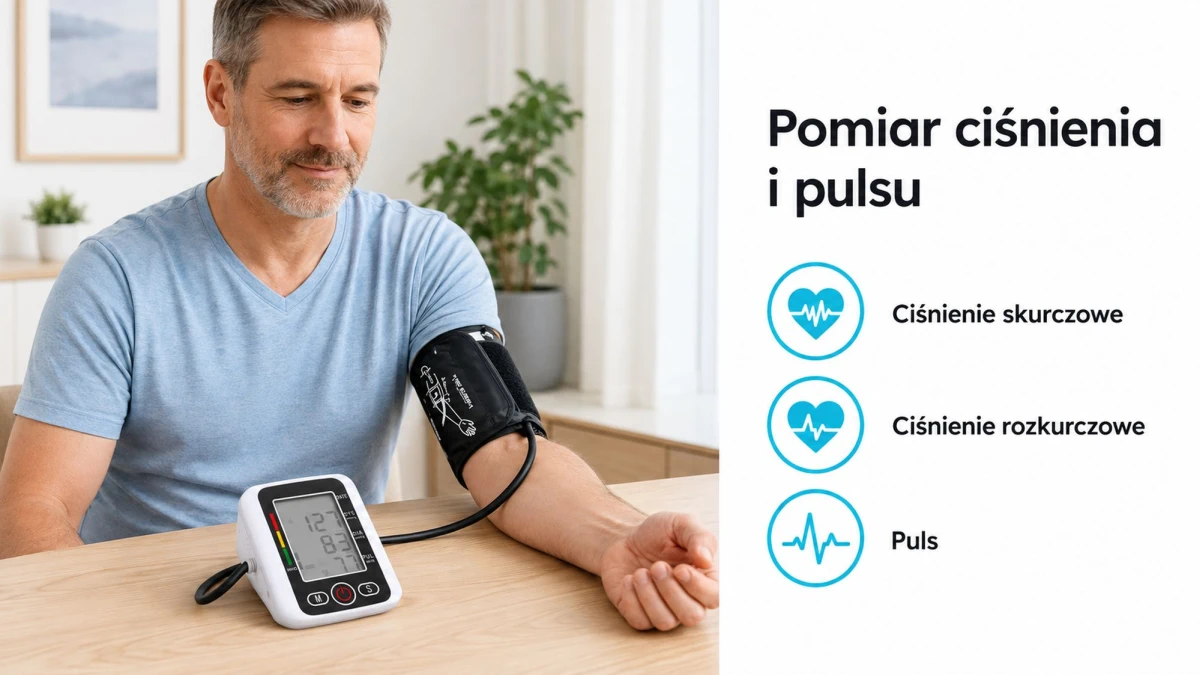 Pomiar ciśnienia skurczowego, rozkurczowego i pulsu za pomocą Extralink K-69