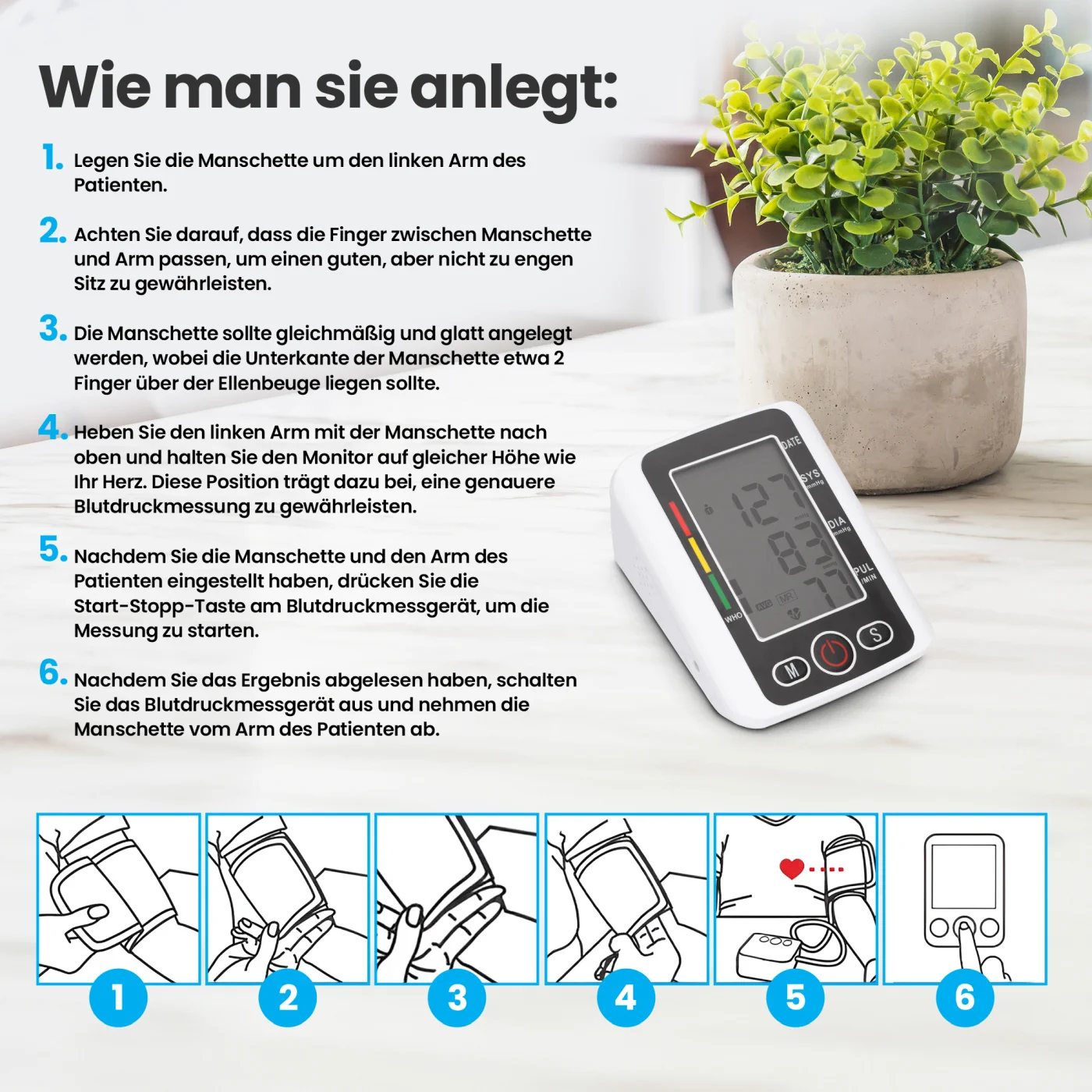 EXTRALINK SMART LIFE BLUTDRUCKMESSGERÄT K-69 SCHWARZ