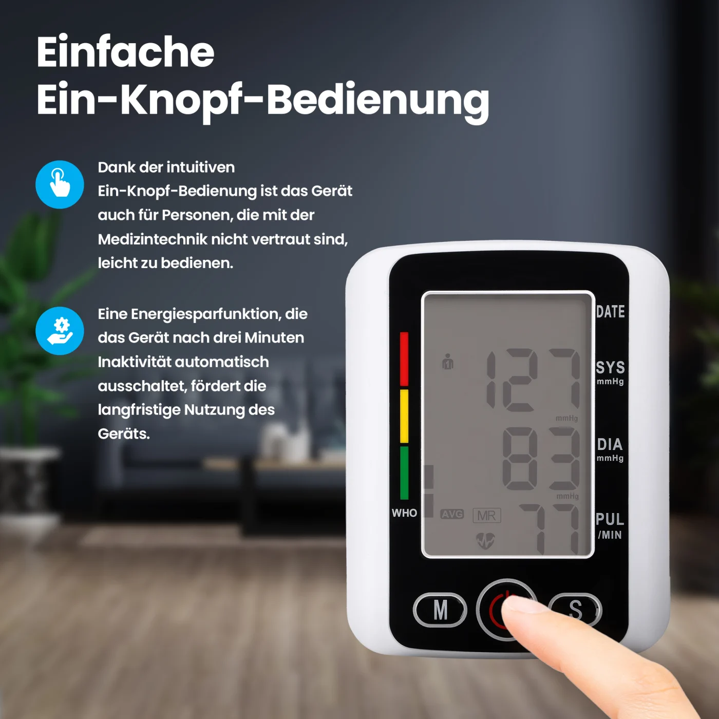 EXTRALINK SMART LIFE BLUTDRUCKMESSGER&Auml;T K-69 SCHWARZ