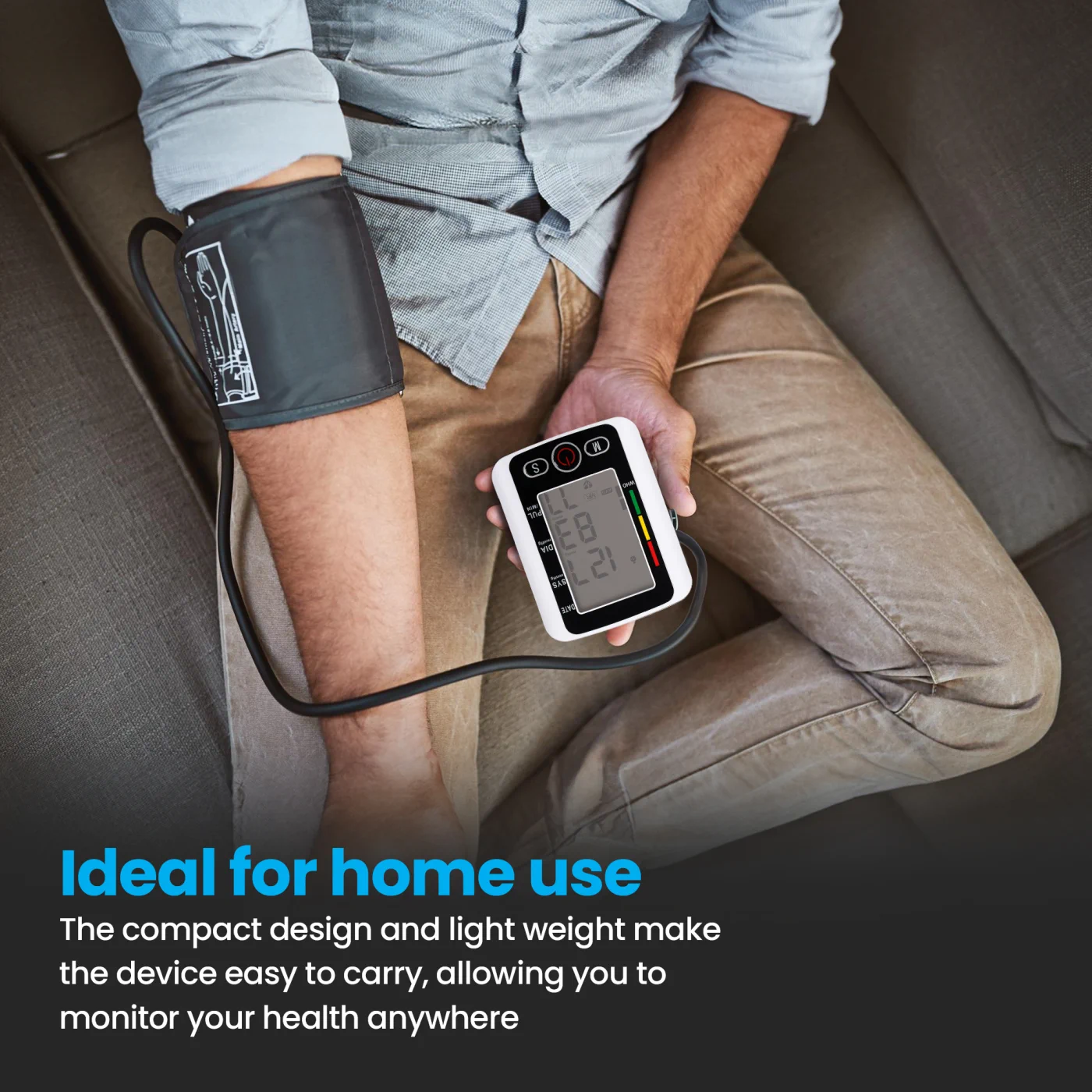 EXTRALINK SMART LIFE CIŚNIENIOMIERZ NARAMIENNY K-69 CZARNY