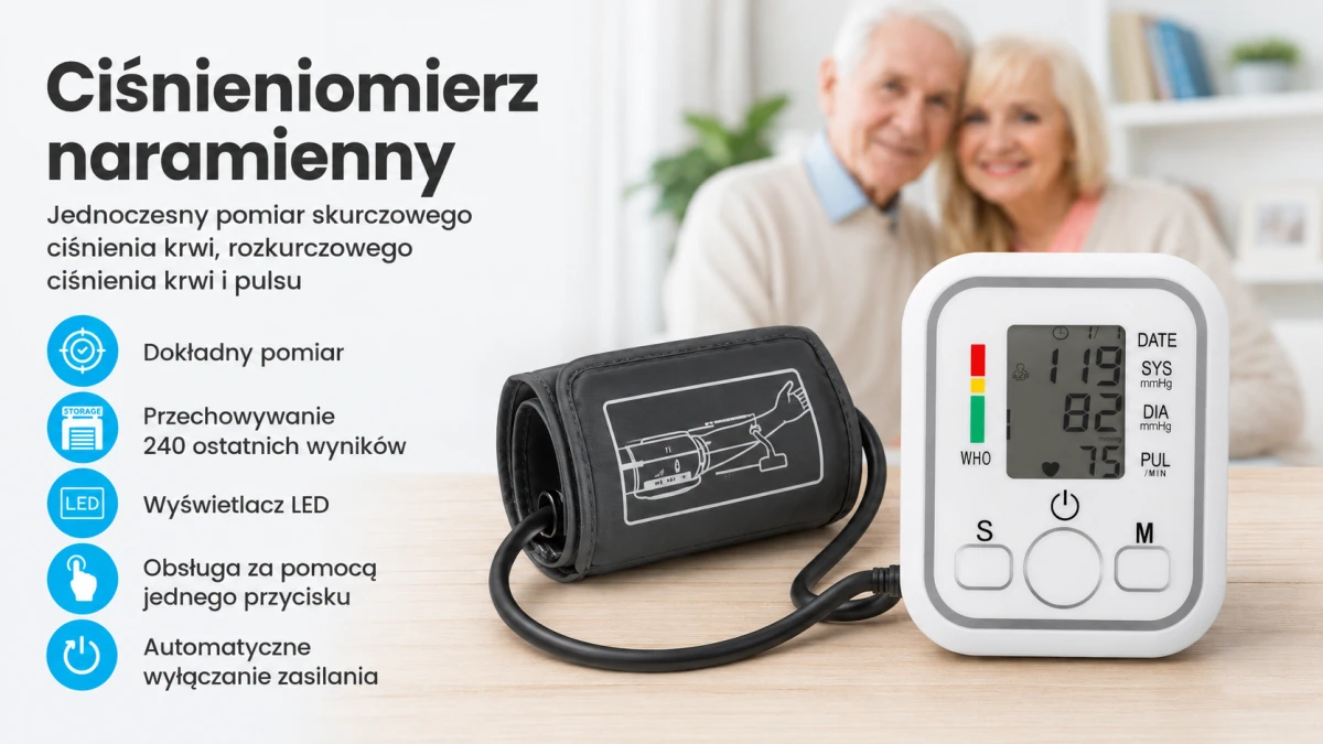 Ciśnieniomierz naramienny Extralink Smart Life K-4S z mankietem