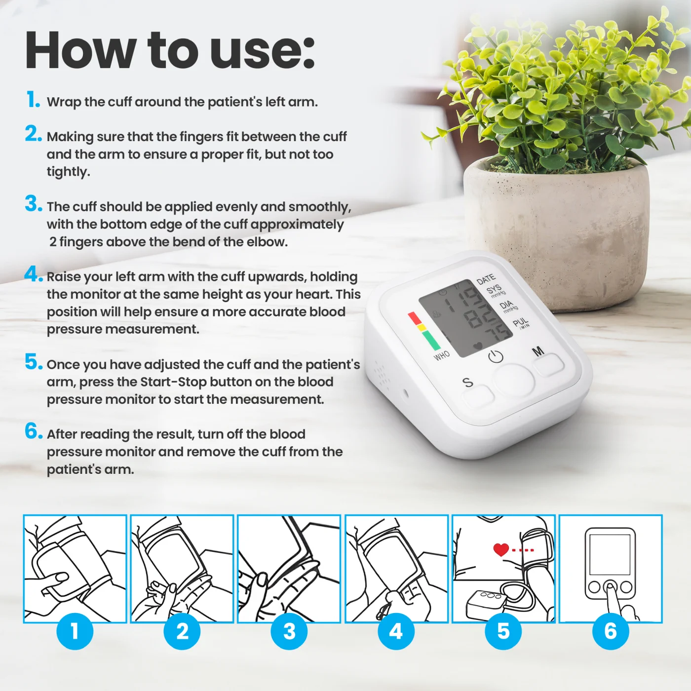 EXTRALINK SMART LIFE CIŚNIENIOMIERZ NARAMIENNY K-4S BIAŁY