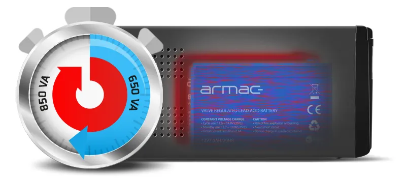 ARMAC OFFICE PSW 650E LINE INTERACTIVE UPS, FRENCH OUTPUT