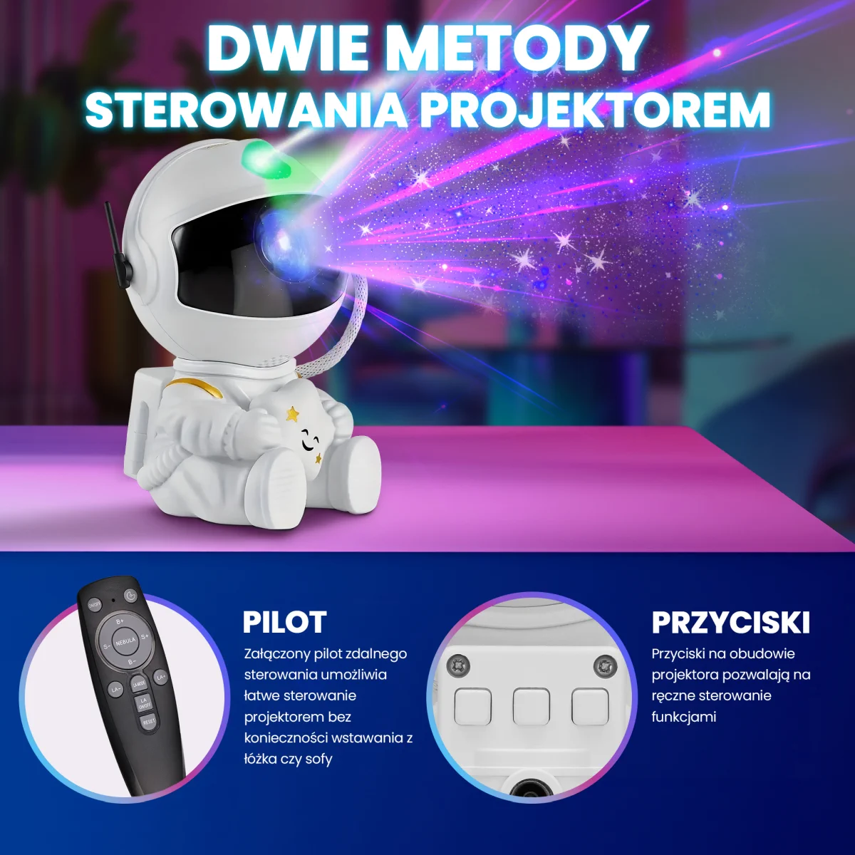EXTRALINK HOME MINI ASTRONAUT STARS PROJECTOR 03