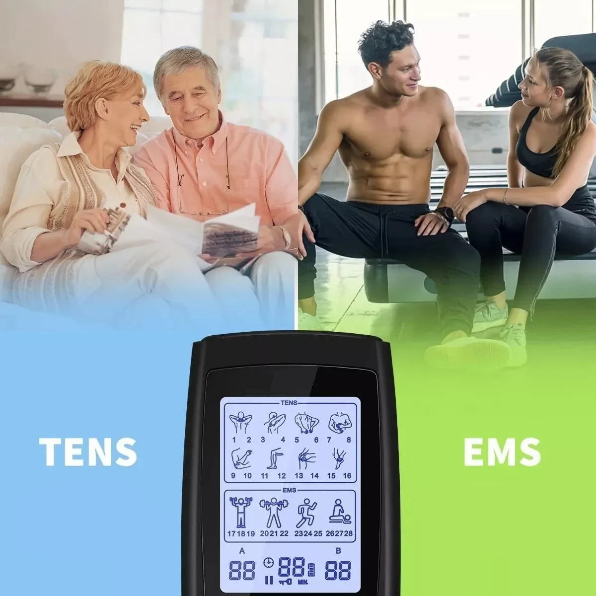 EXTRALINK VITAL+ ESSENTIAL ELEKTROSTYMULATOR MIĘŚNI I NERWÓW - TENS I EMS