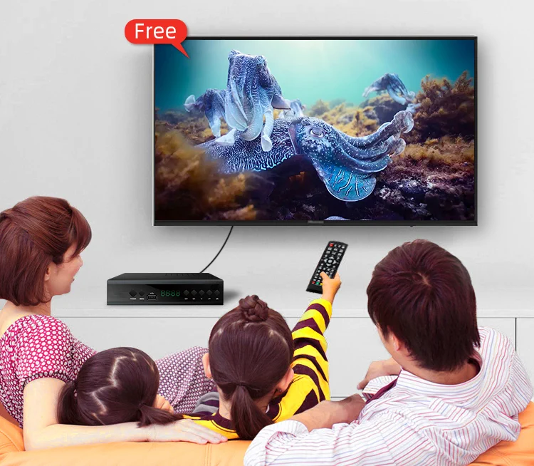 EXTRALINK HOME DECODER TUNER TERRESTRIAL TV HD DVB-T2 HEVC H.265