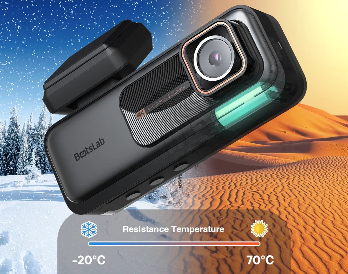 Supercapacitor robusto BOTSLAB G980H DASH CAMERA