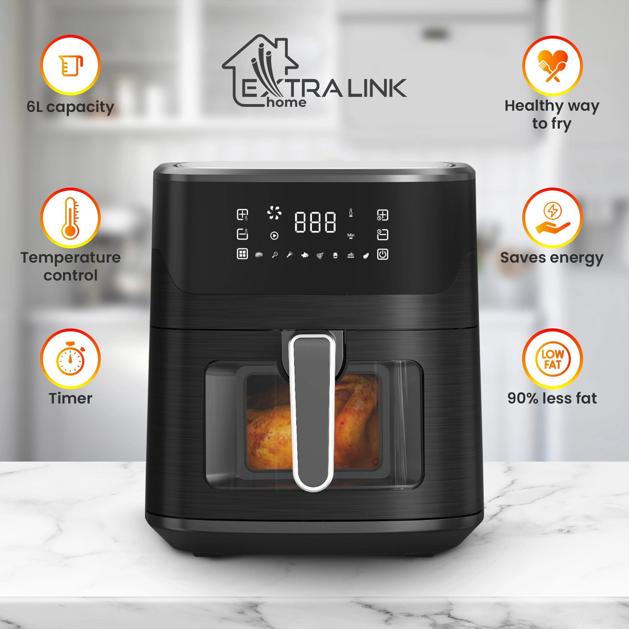 ФРИТЮРНИЦА EXTRALINK HOME 6,5 Л EU SJ-650