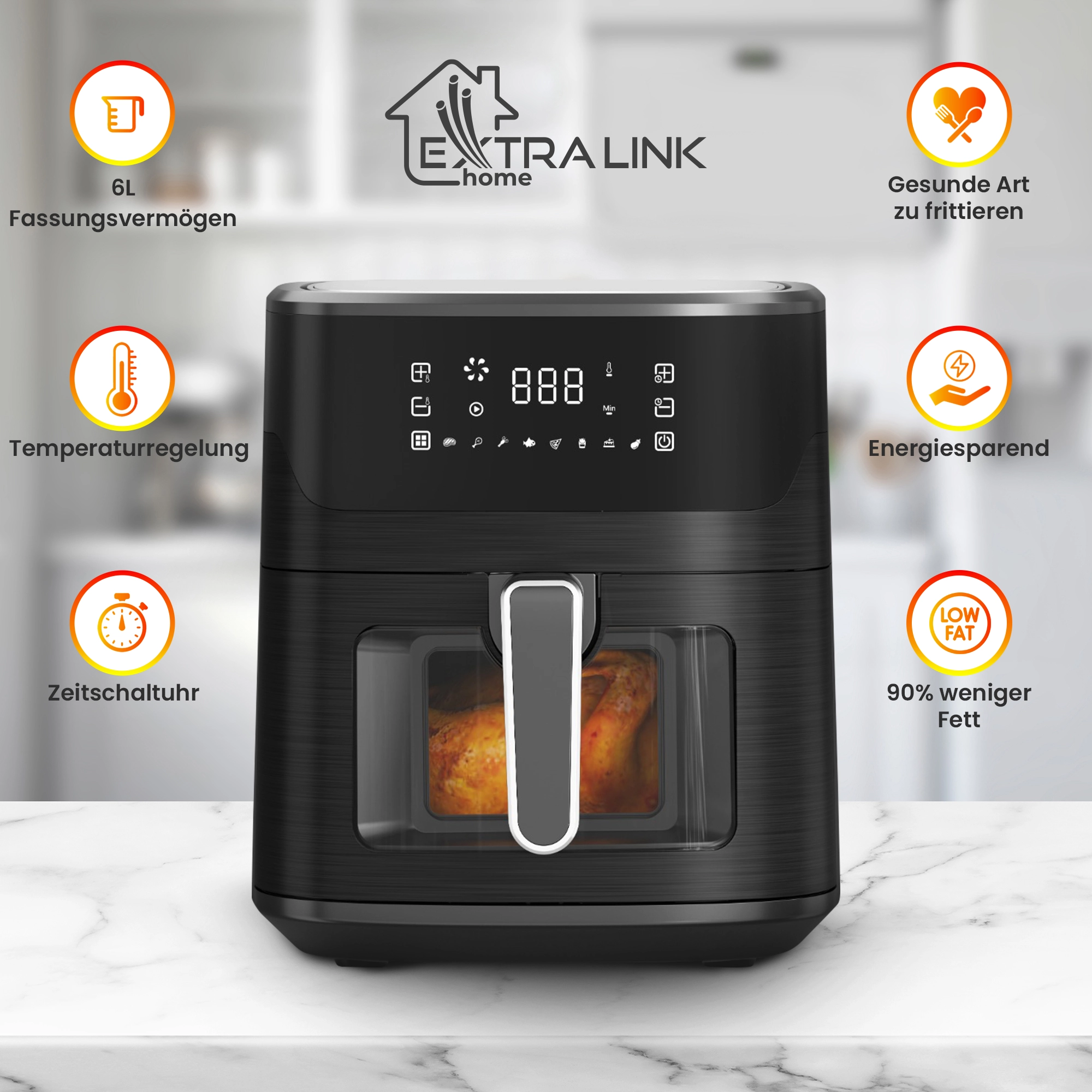 EXTRALINK HOME LUFTFRITEUSE 6.5L EU SJ-650