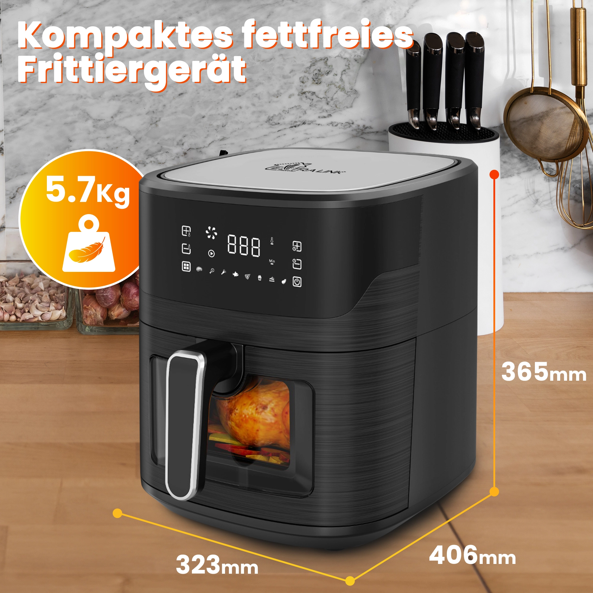 EXTRALINK HOME LUFTFRITEUSE 6.5L EU SJ-650