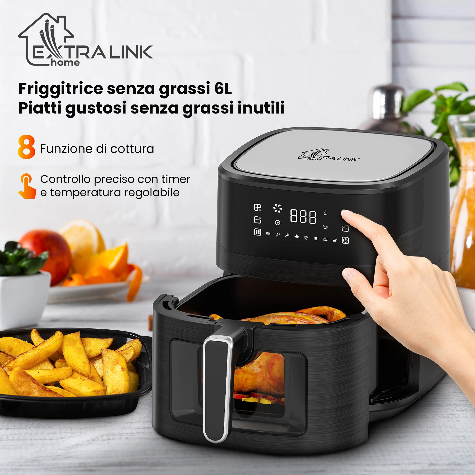 FRIGGITRICE AD ARIA EXTRALINK HOME 6,5L EU SJ-650