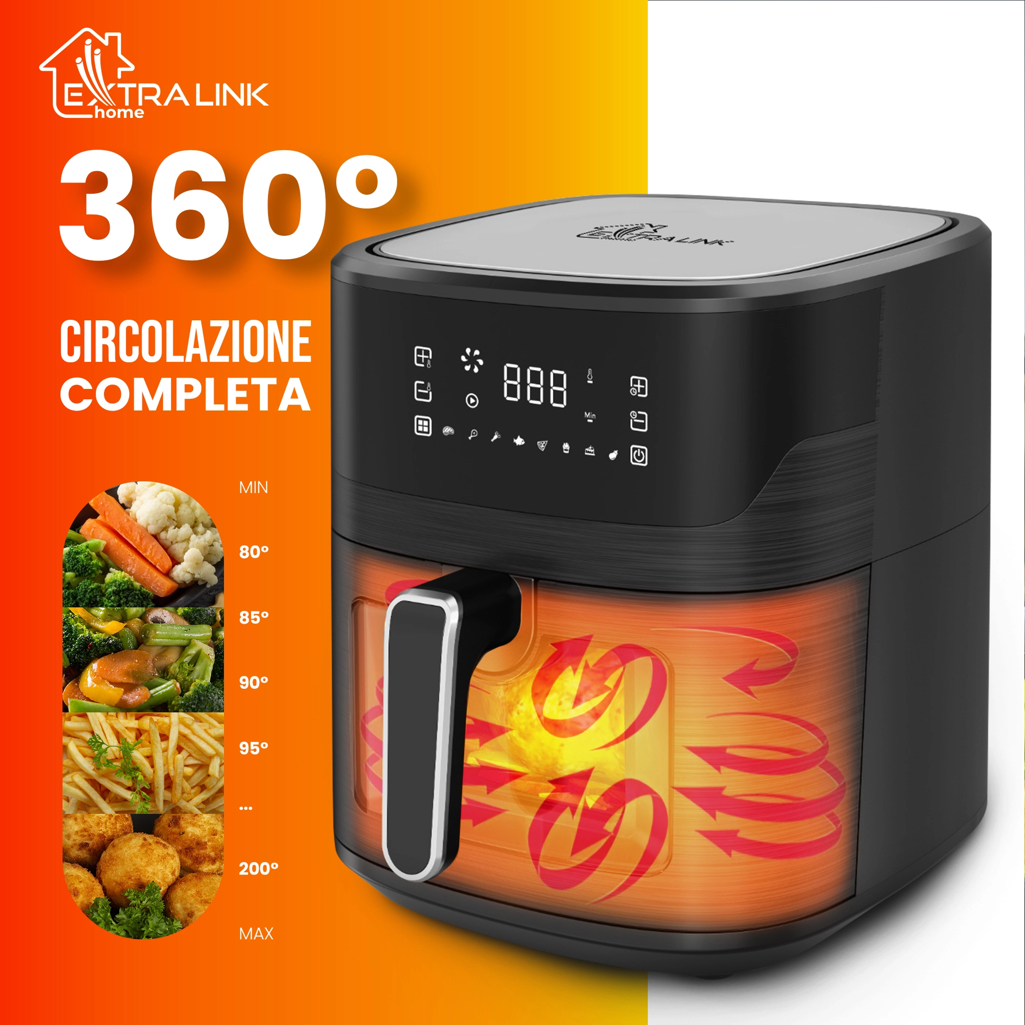 FRIGGITRICE AD ARIA EXTRALINK HOME 6,5L EU SJ-650