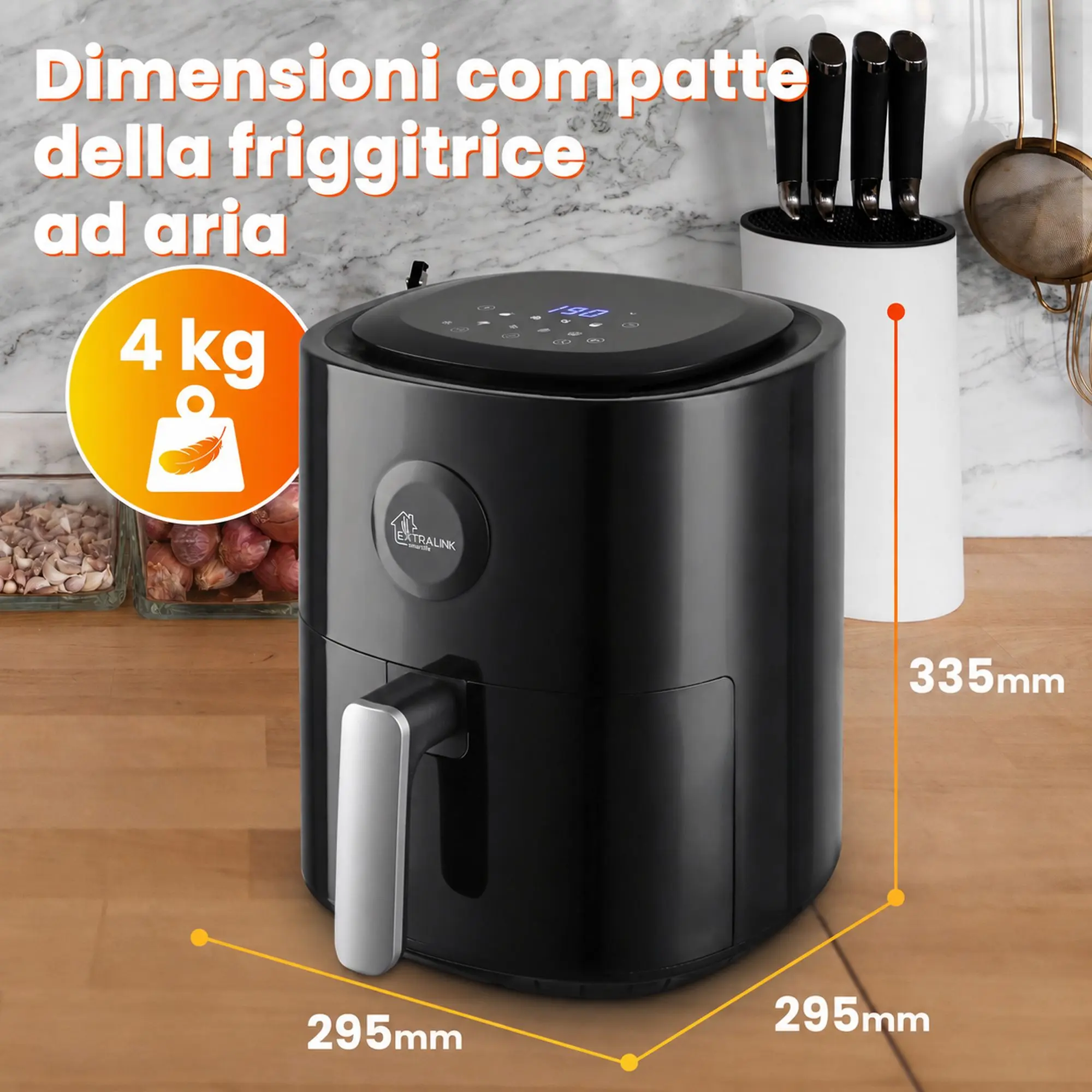 Regolazione della temperatura da 80 a 200 gradi Celsius nell’Extralink SJ-400