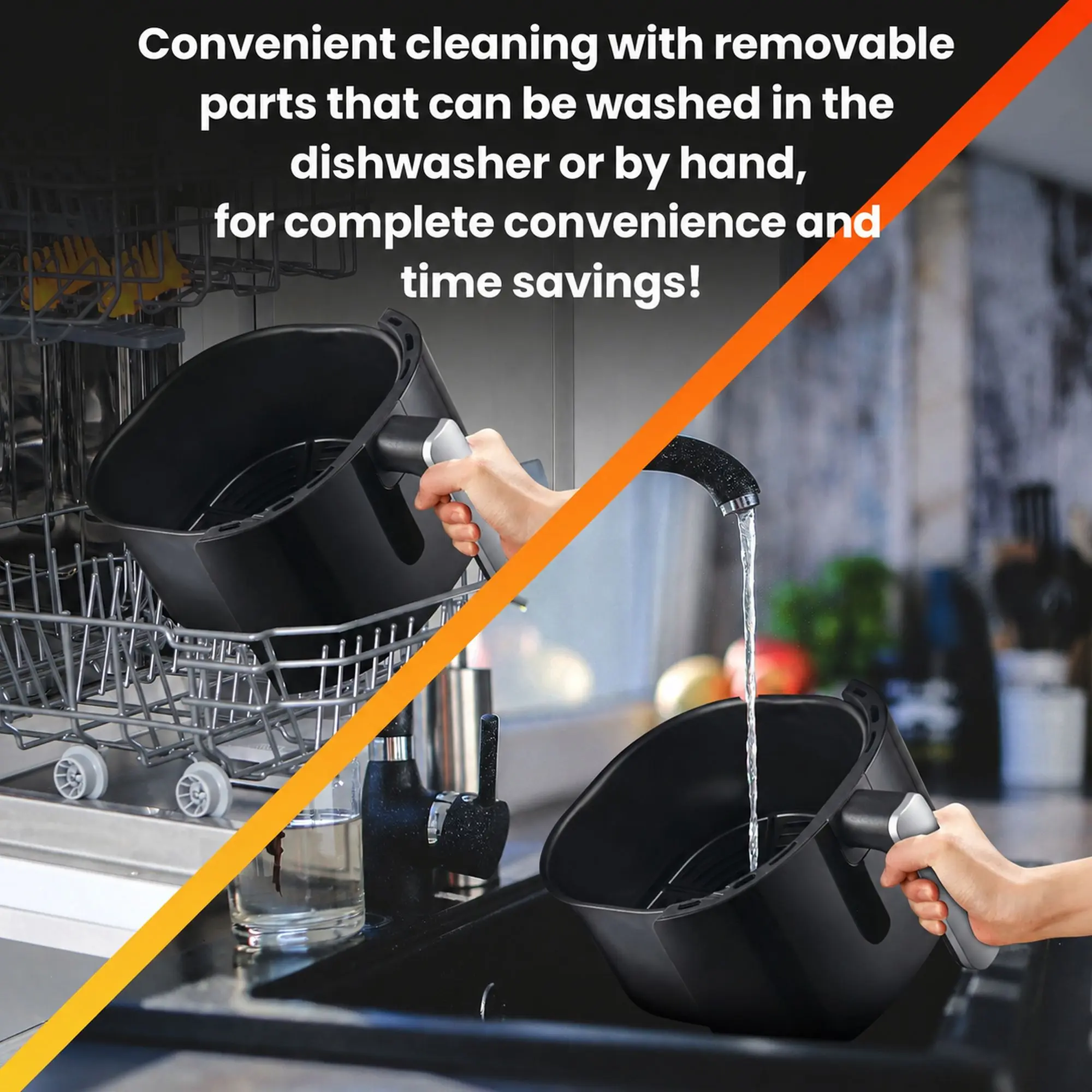Hot air circulation in the Extralink SJ-400 air fryer