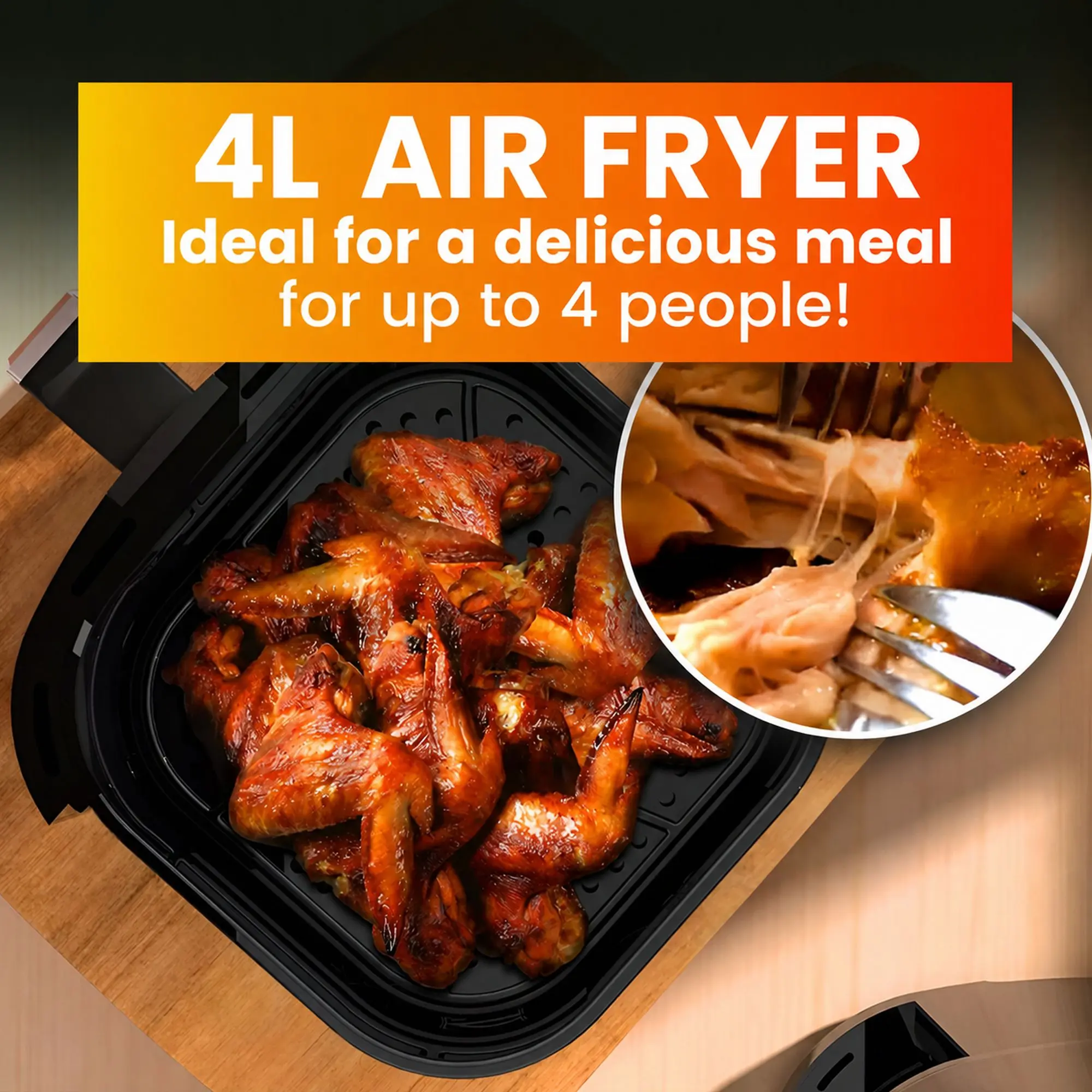 Setting the operating time in the Extralink SJ-400 air fryer