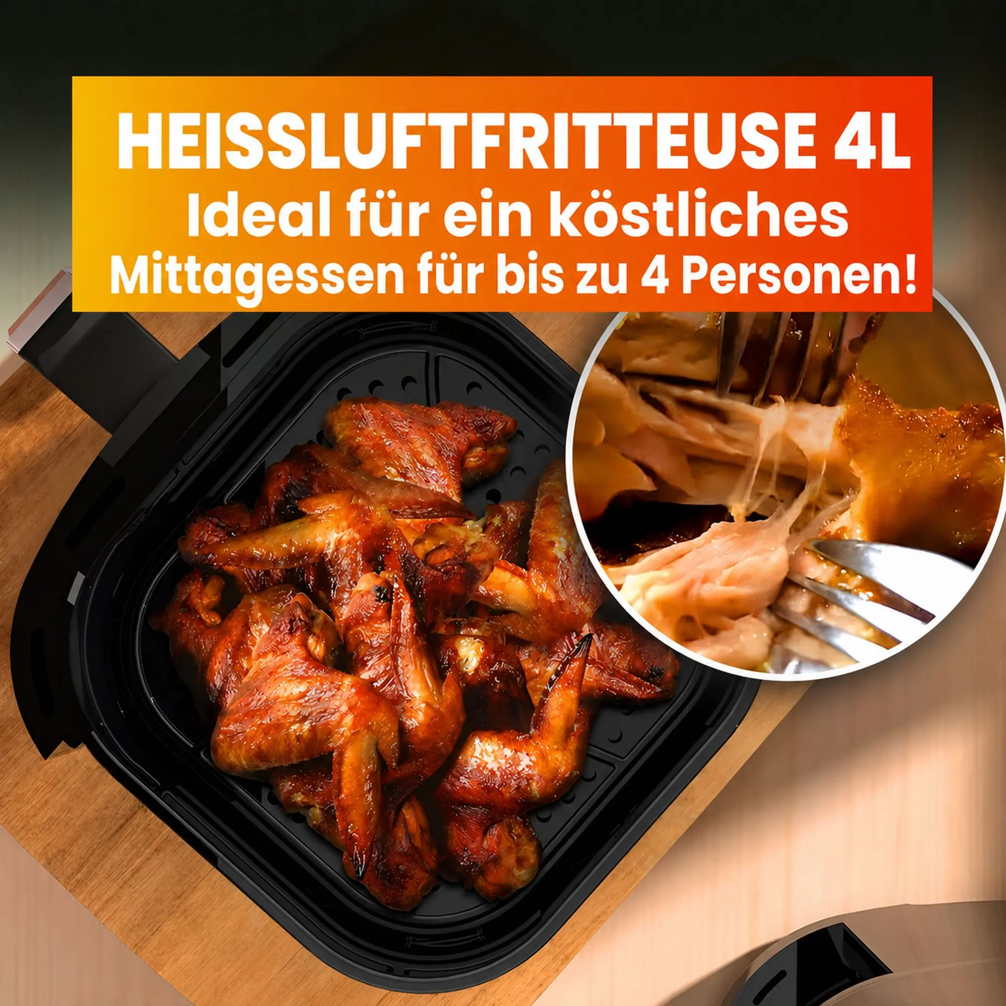 Ölfreie Fritteuse Extralink SJ-400 mit 1300 W Leistung
