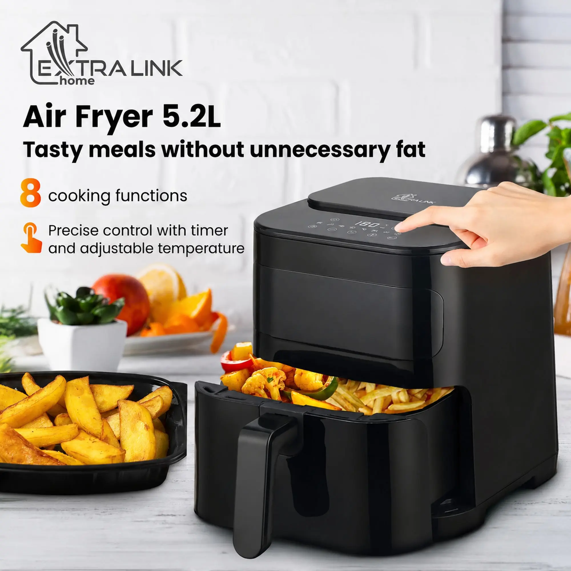 EXTRALINK HOME AIR FRYER 5.2L EU SJ-520