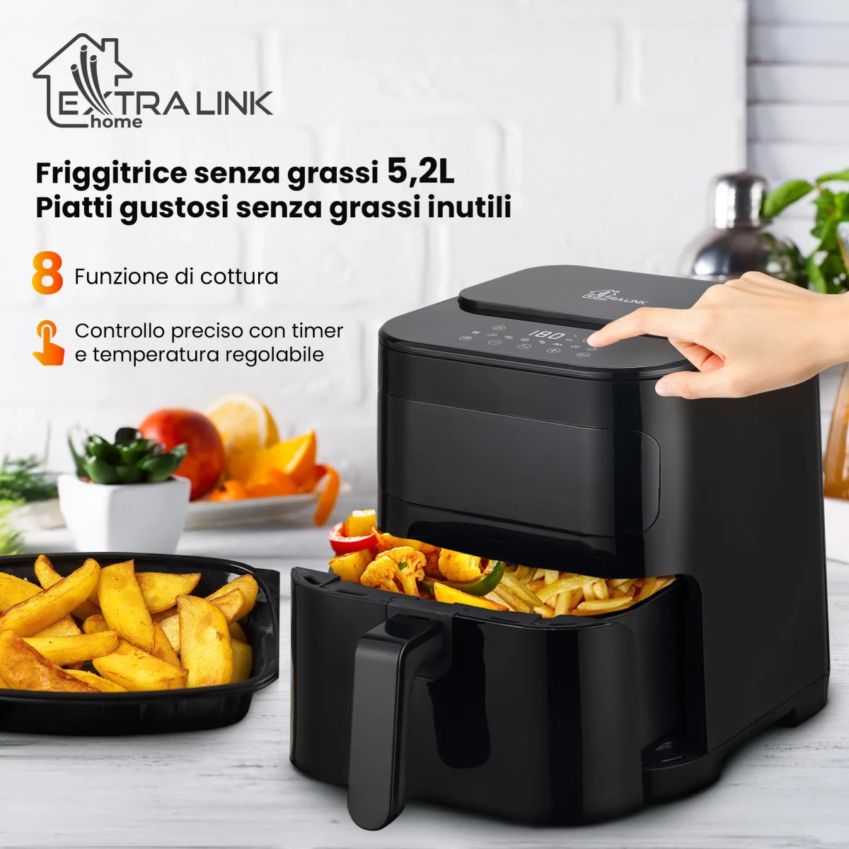 FRIGGITRICE AD ARIA EXTRALINK HOME 5,2L EU SJ-520