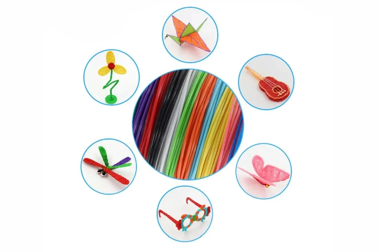 CARRELLO DI FILAMENTI PLA PER STAMPANTE 3D LUNGO 100m 20x 5m 100m