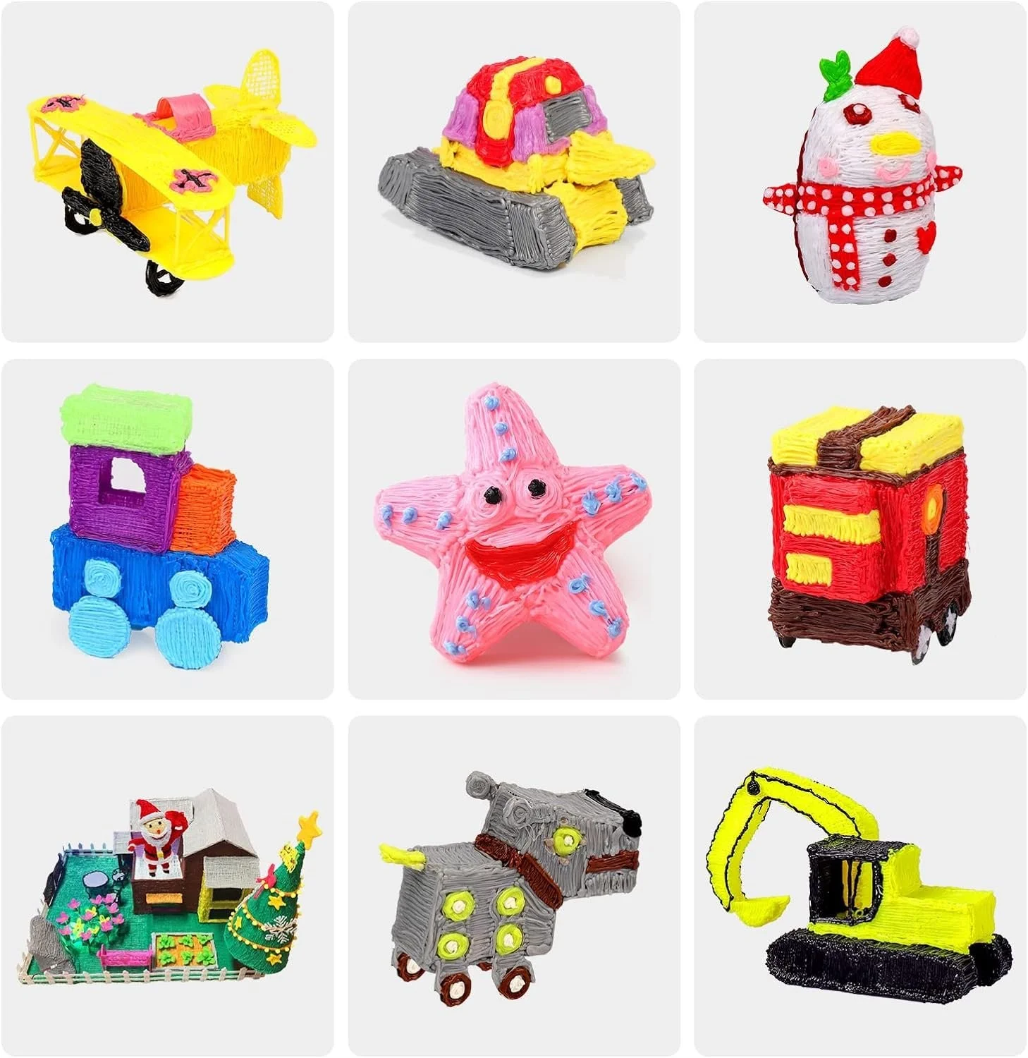 CARRELLO DI FILAMENTI PLA PER STAMPANTE 3D LUNGO 100m 20x 5m 100m