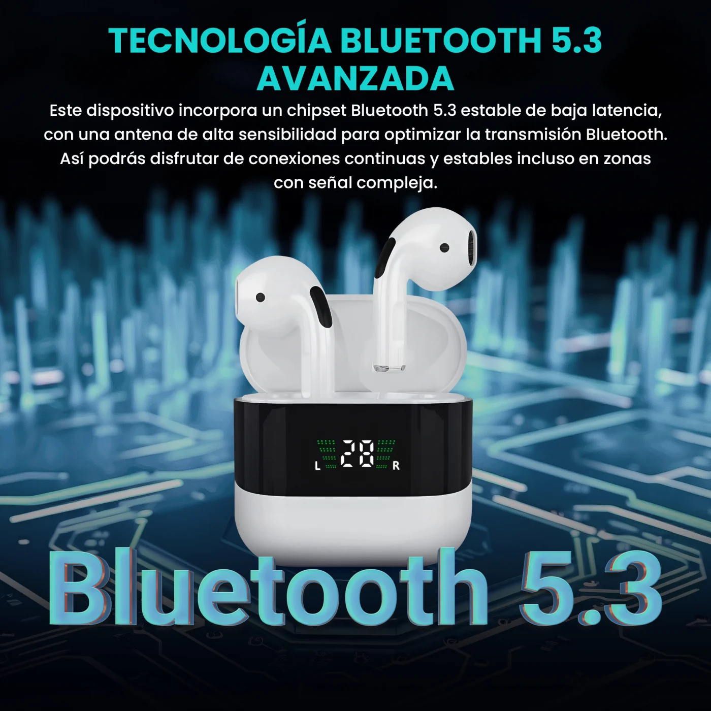 EXTRALINK LIFESTYLE AURICULARES EVOSOUND V1.0 BLANCO