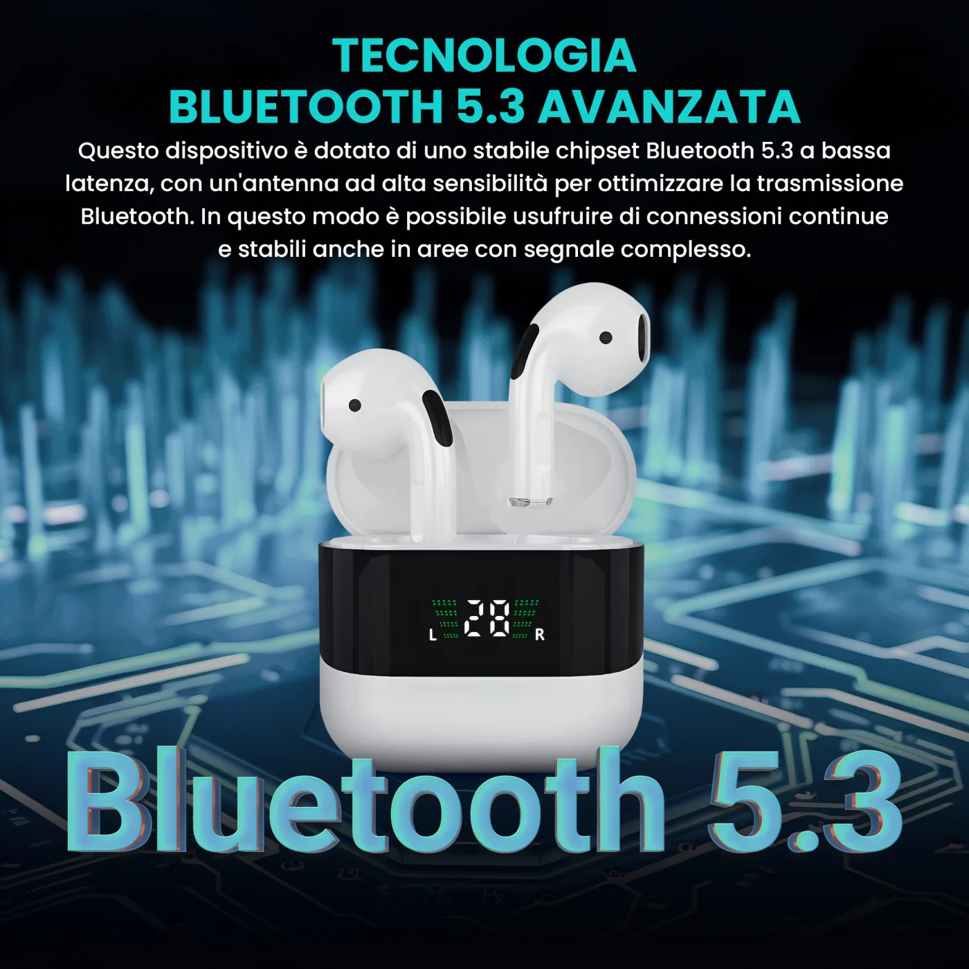 CUFFIE EXTRALINK LIFESTYLE EVOSOUND V1.0 BIANCO