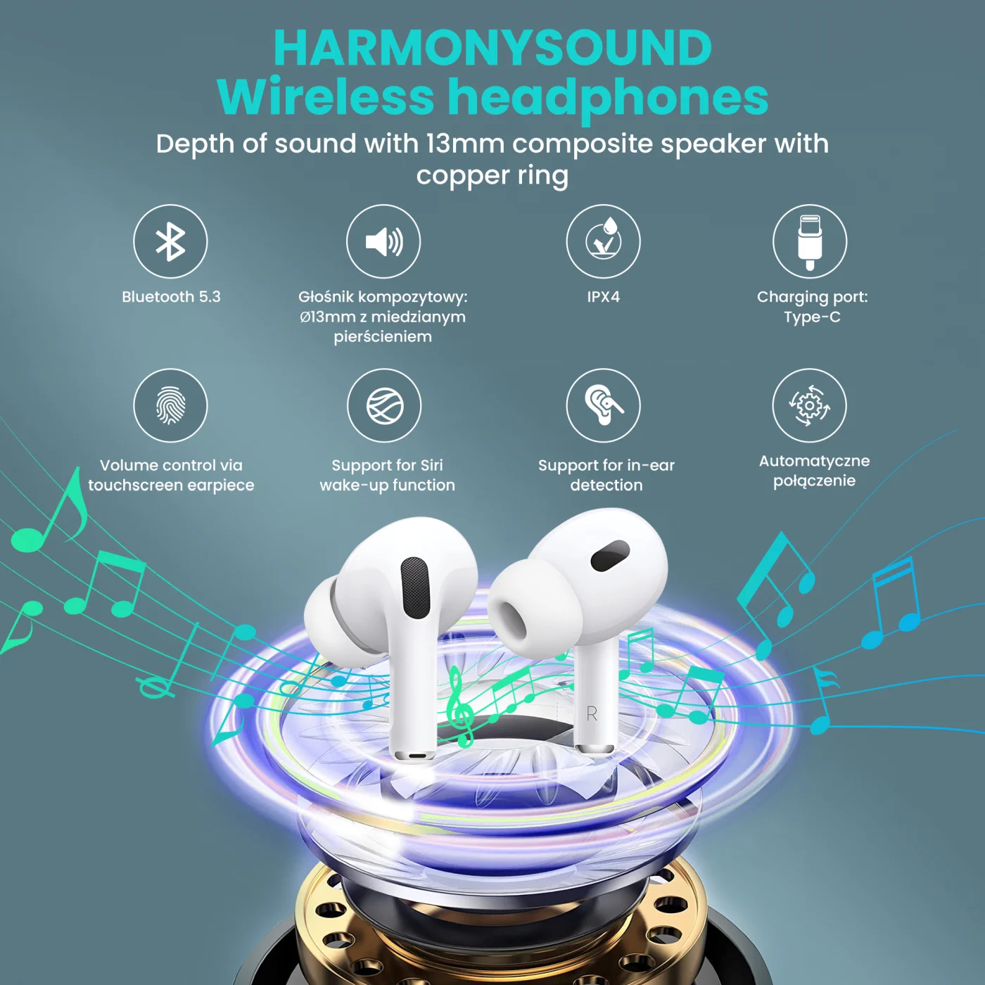 EXTRALINK LIFESTYLE HARMONESOUND KULAKLIK V1.0 BEYAZ