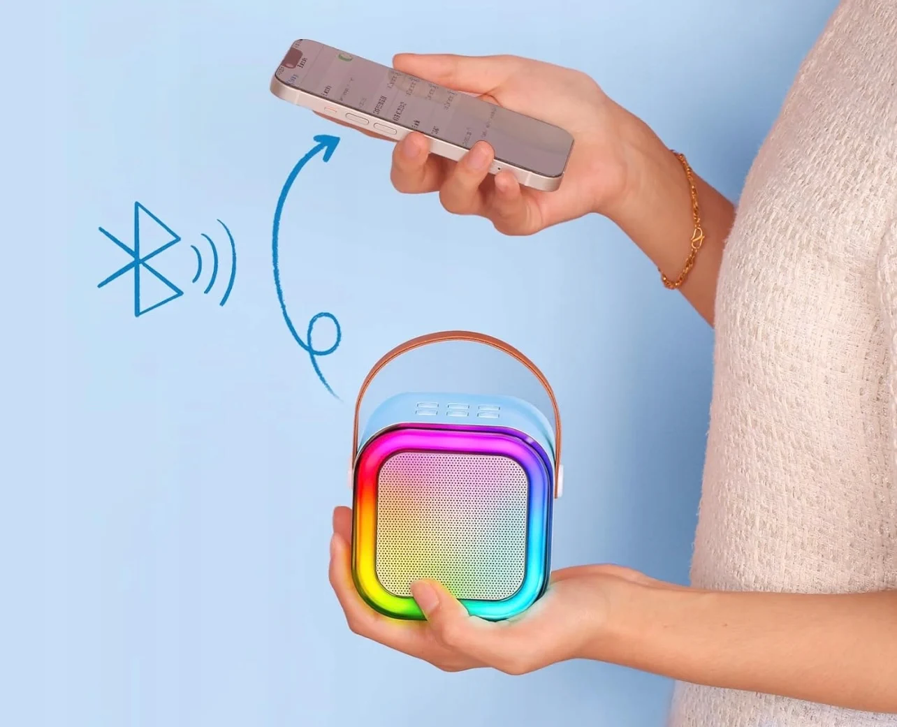 EXTRALINK ÇOCUK MİNİ KARAOKE HOPARLÖR + 1 MİKROFON PEMBE