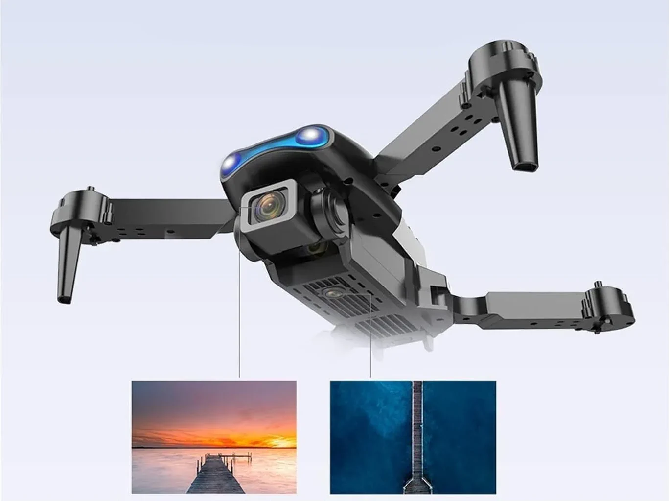 DRON E99 PRO + 3 BATERIE + POKROWIEC