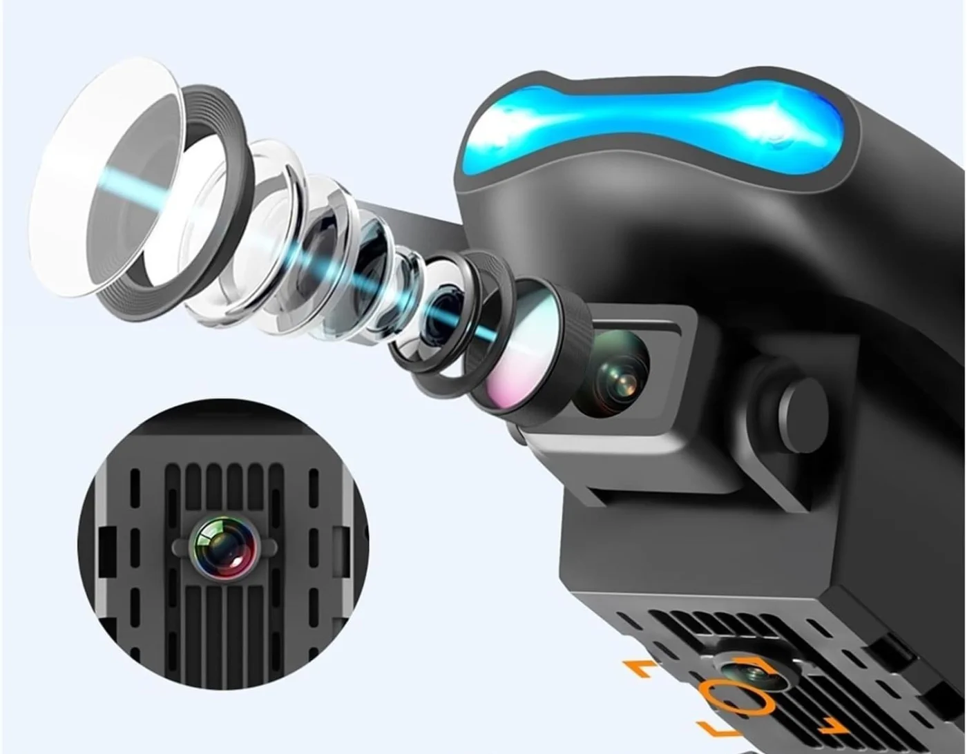 DRON E99 PRO + 3 BATERIE + POKROWIEC