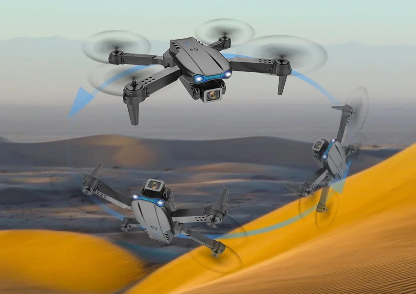 DRON E99 PRO + 3 BATERIE + POKROWIEC