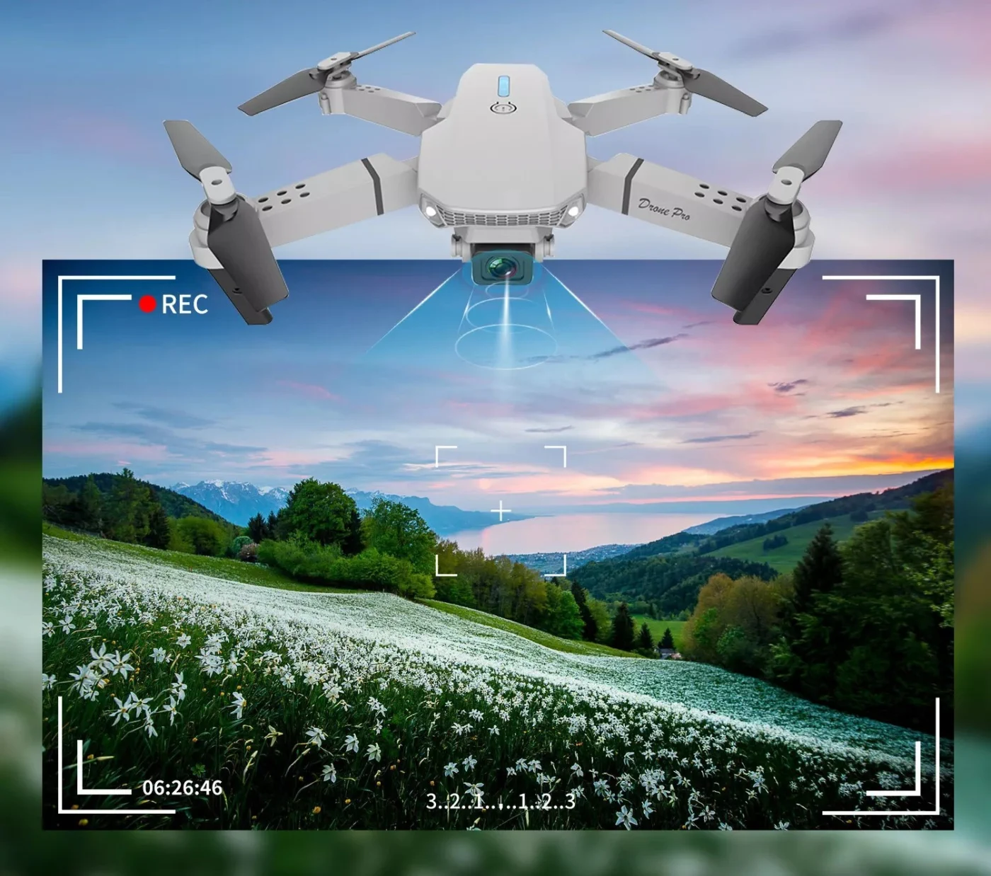 E88 PRO DRONE + 3 PİL + KAPAK