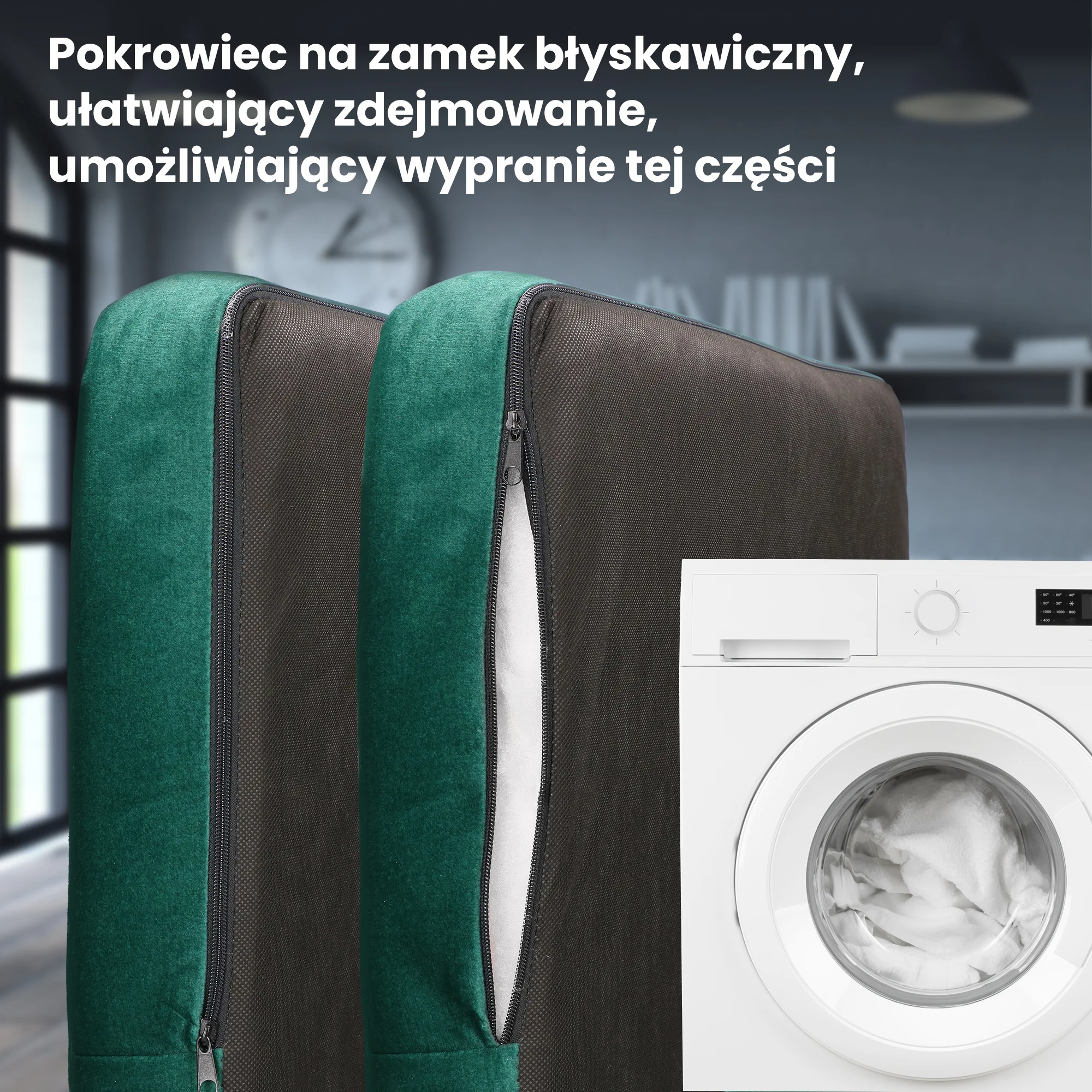 JANE ARMCHAIR WITH FOOTREST, GREEN