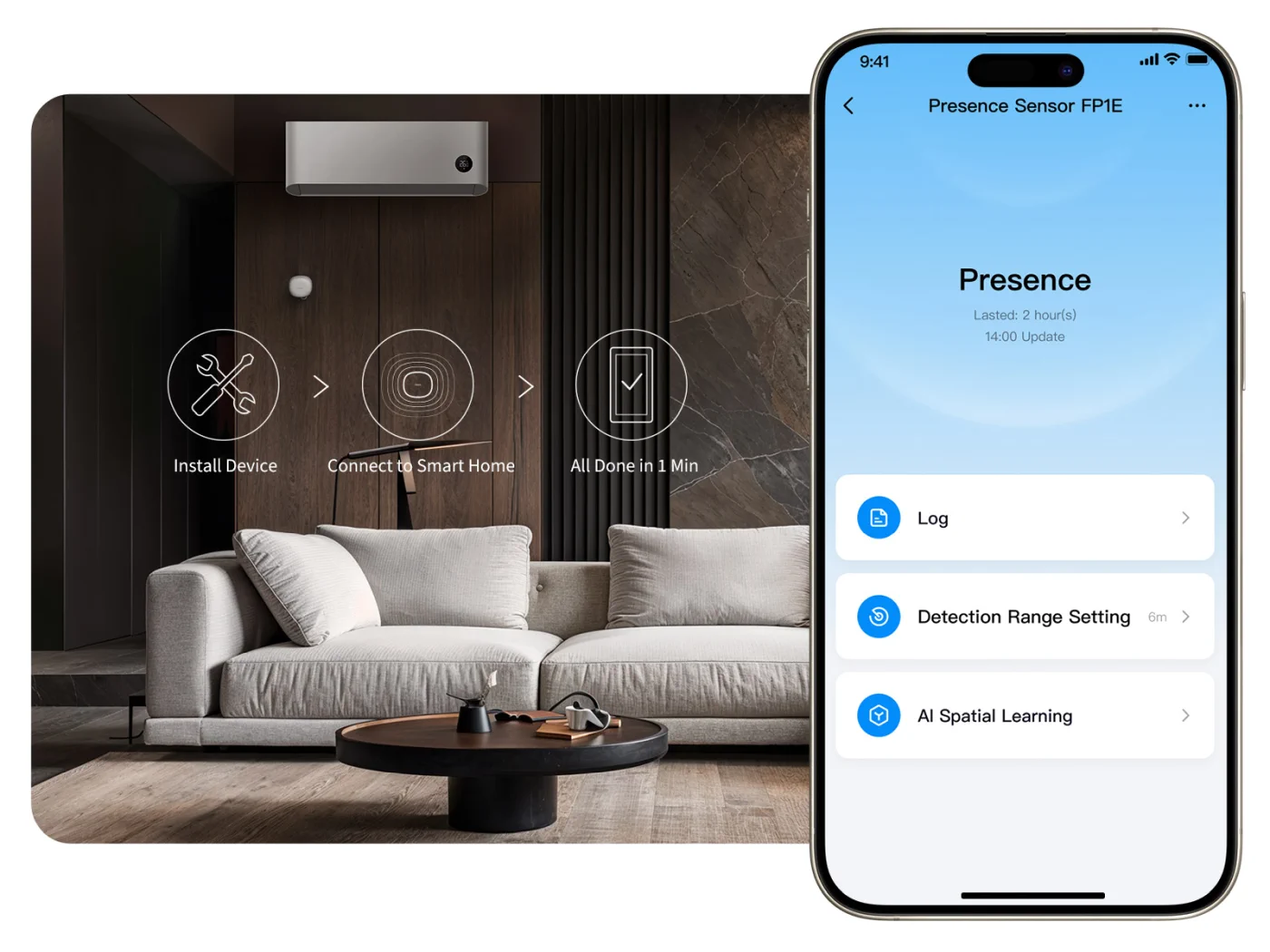 AQARA PRESENCE SENSOR FP1E aplikacja Aqara Home